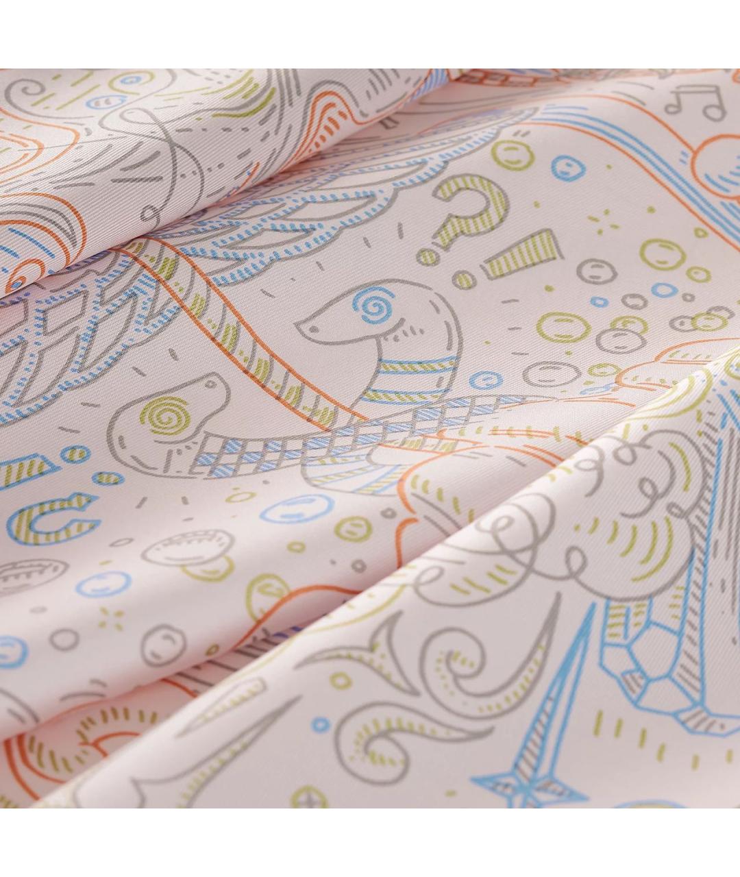 HERMES Мульти шелковый платок, фото 2