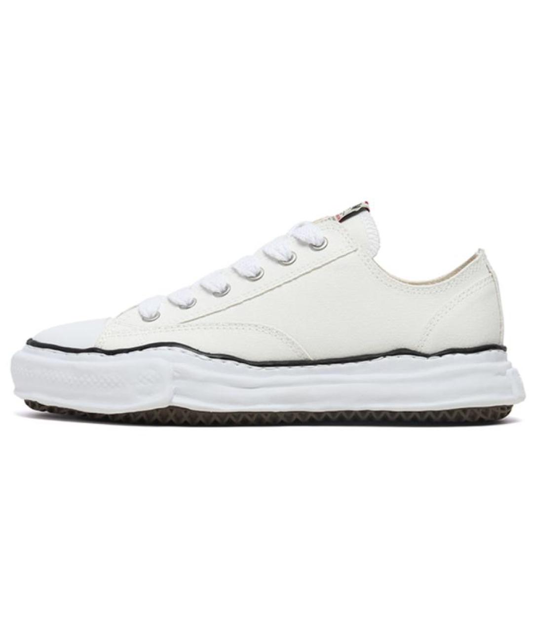 Mihara Yasuhiro Белые текстильные кеды, фото 2