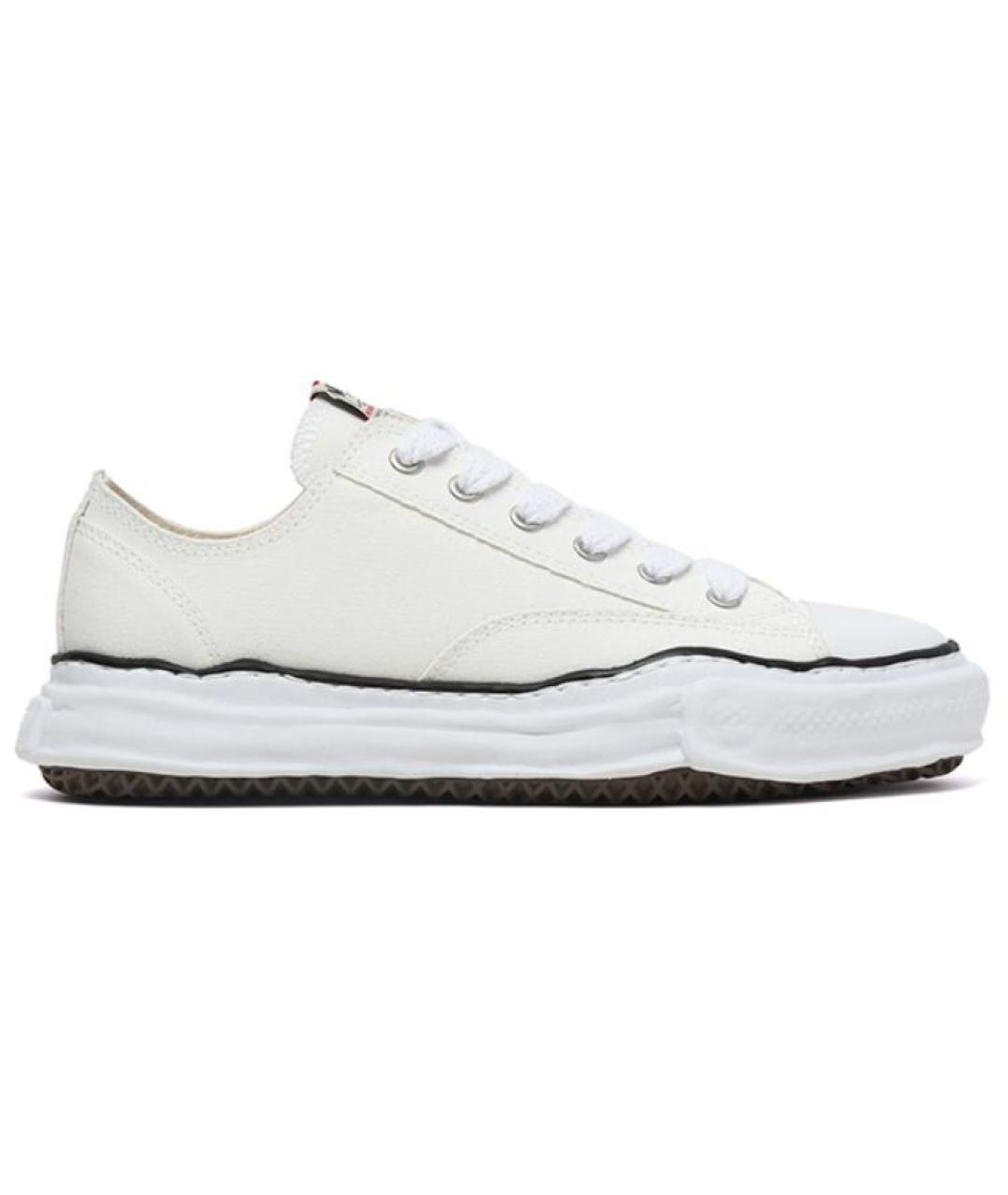 Mihara Yasuhiro Белые текстильные кеды, фото 1