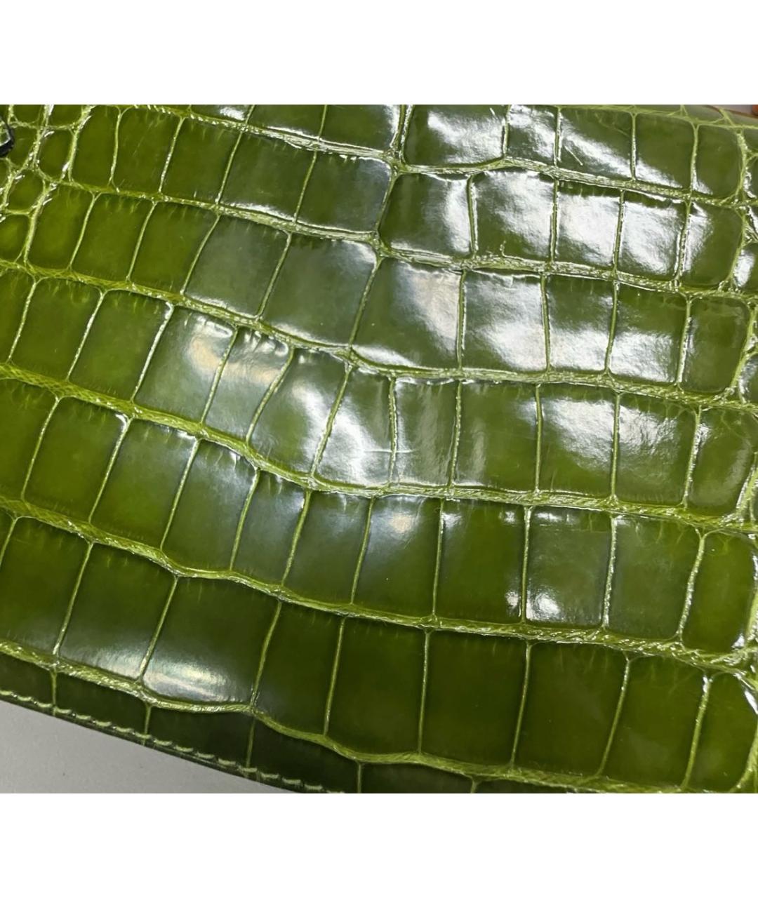 HERMES Зеленый кошелек, фото 6
