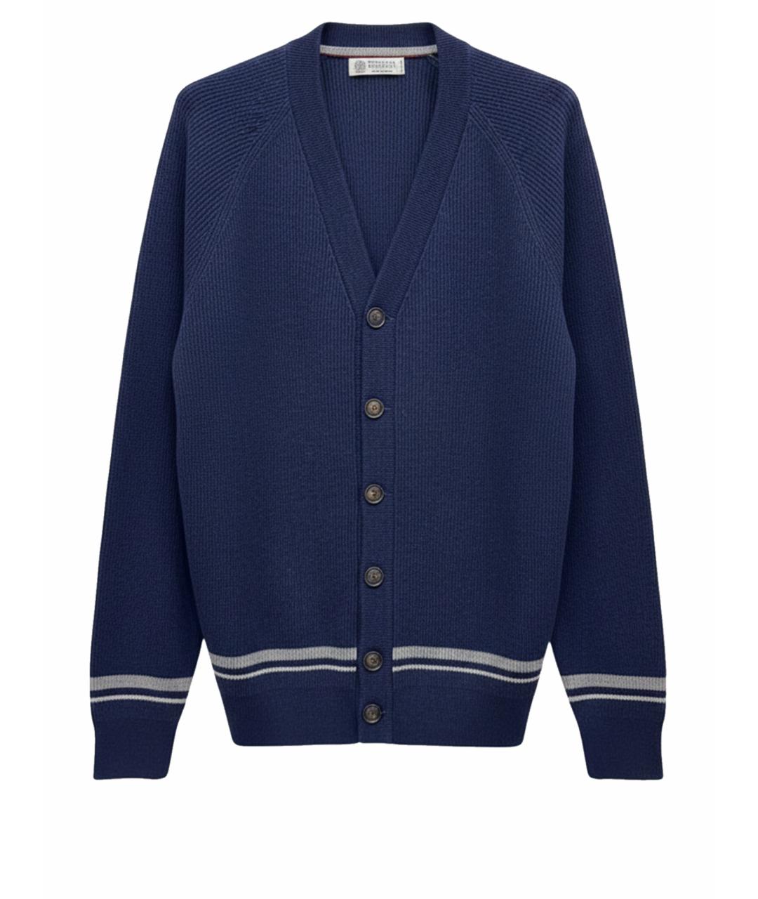 BRUNELLO CUCINELLI Синий кардиган, фото 1