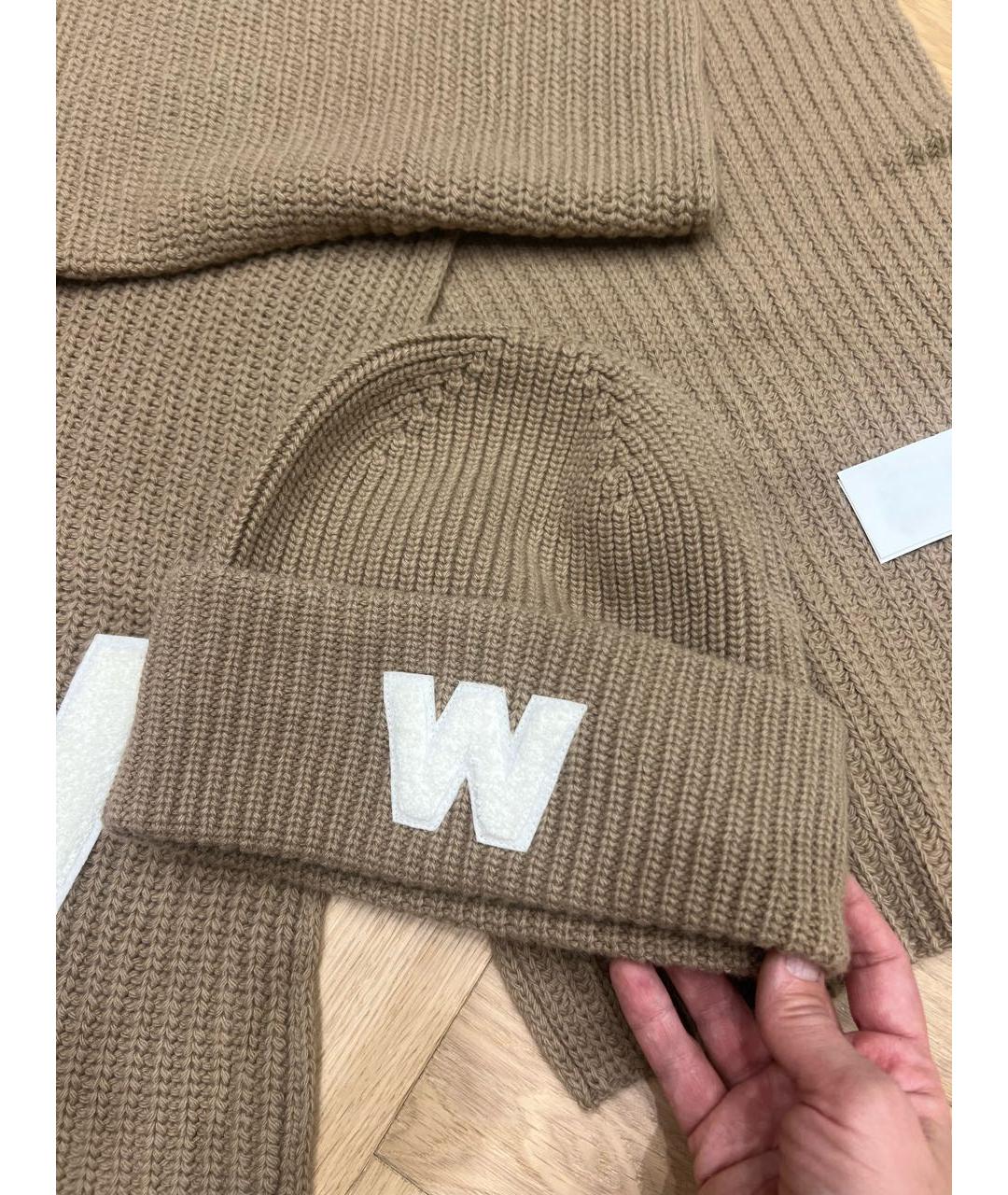 WEEKEND MAX MARA Бежевая шерстяная шапка, фото 2