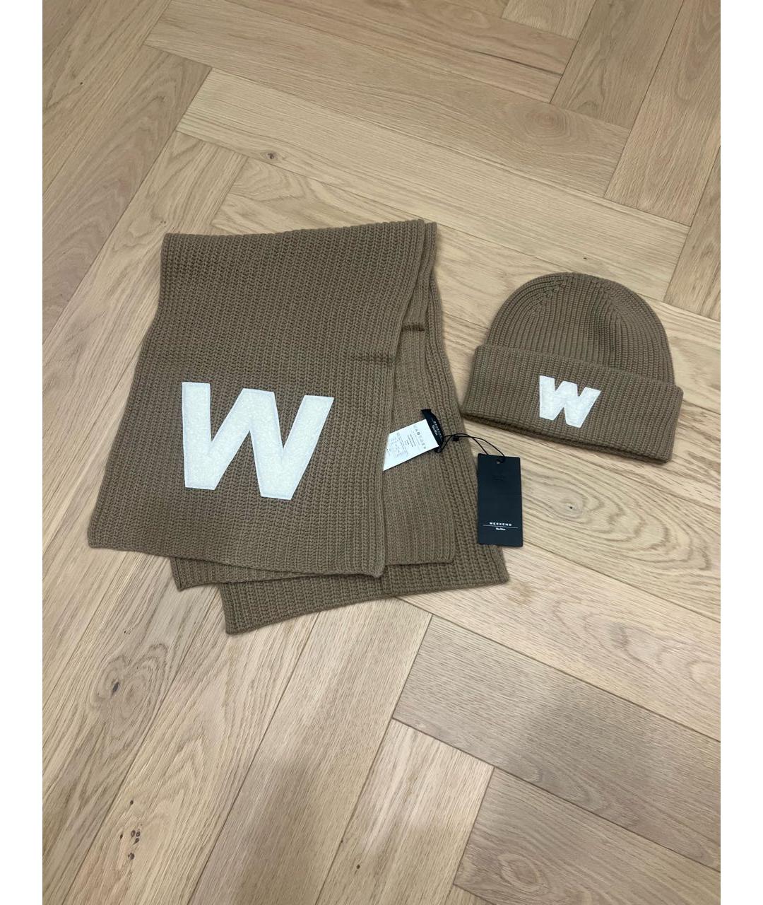 WEEKEND MAX MARA Бежевая шерстяная шапка, фото 6