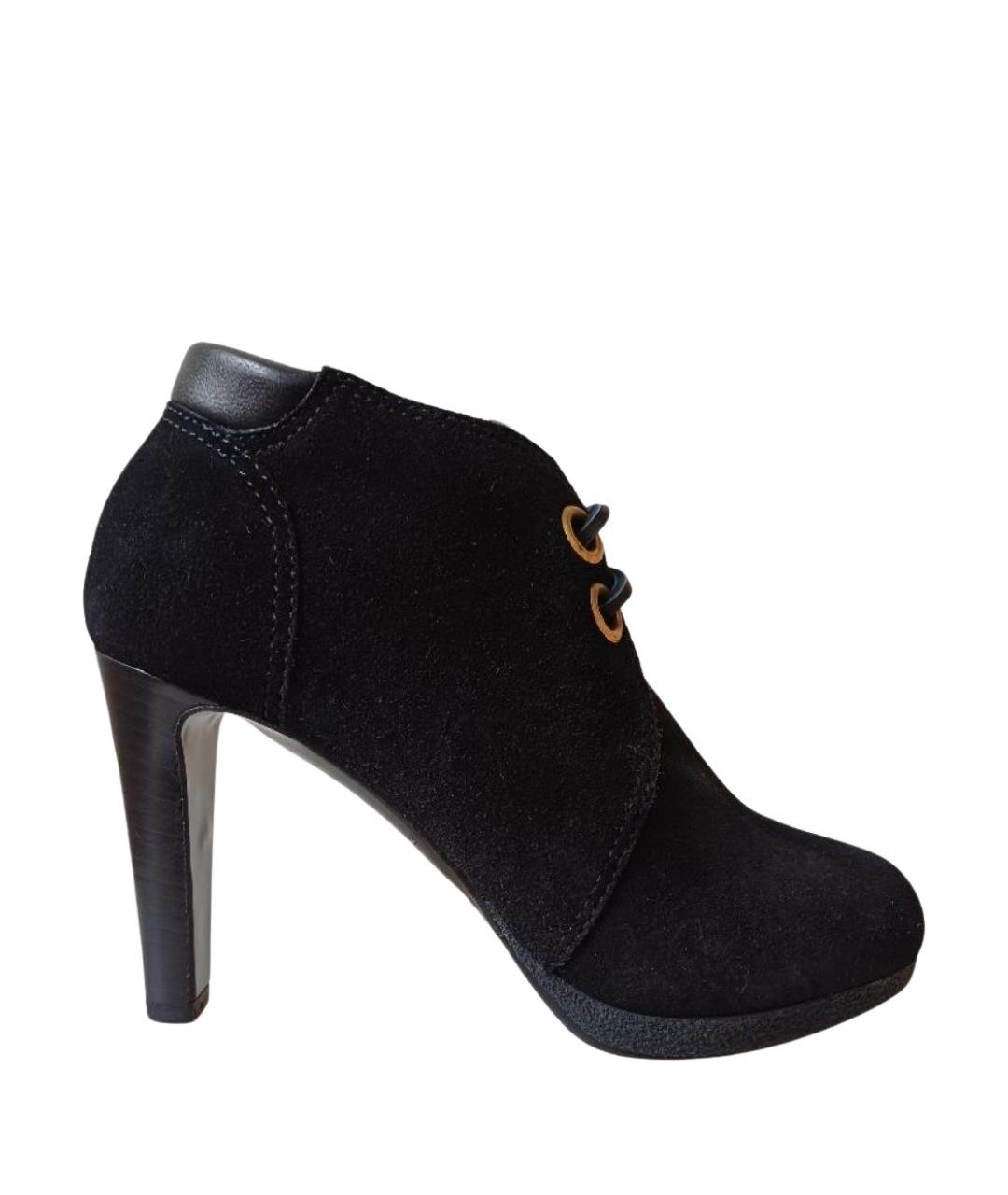 SERGIO ROSSI Черные замшевые ботильоны, фото 1