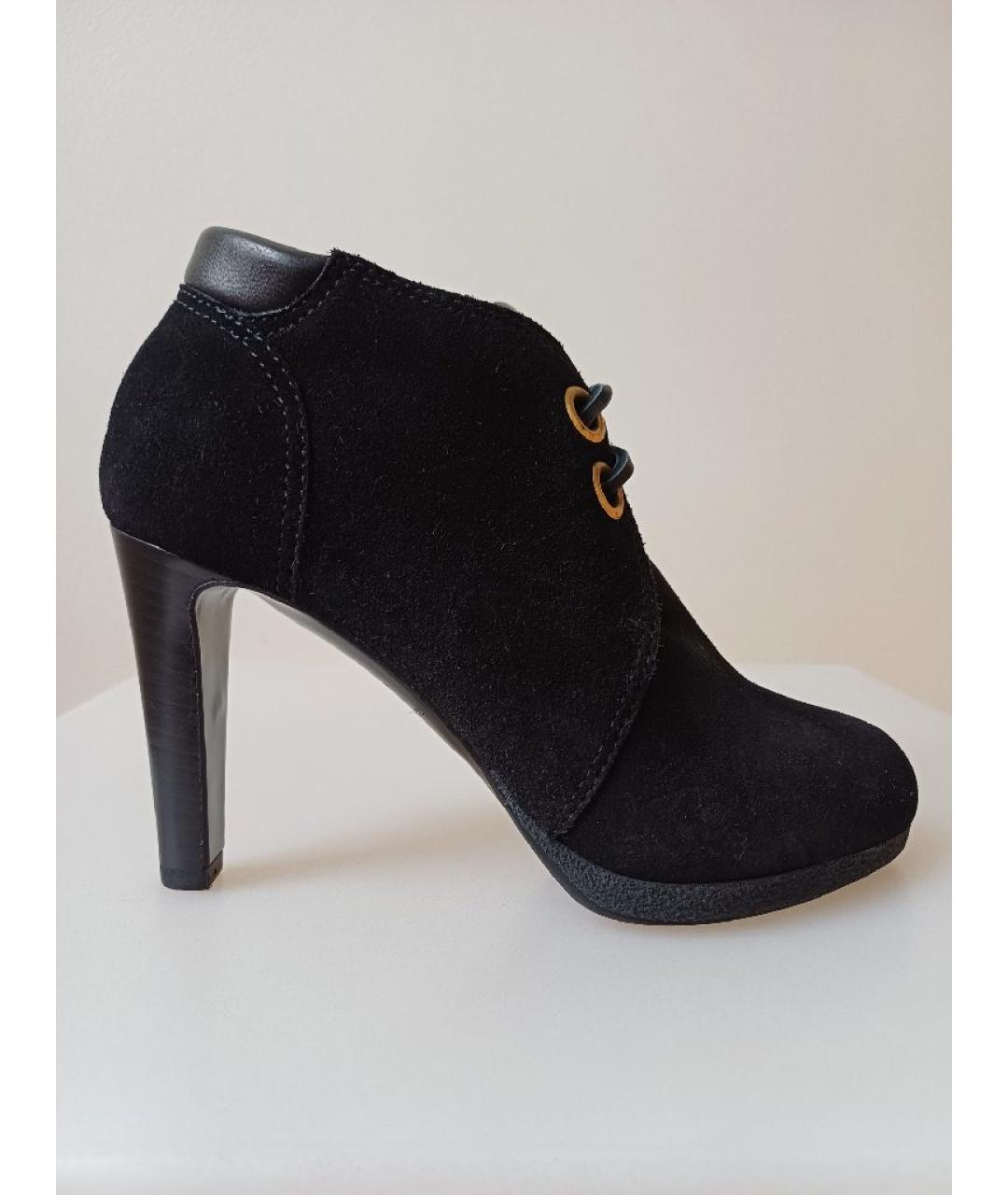 SERGIO ROSSI Черные замшевые ботильоны, фото 9