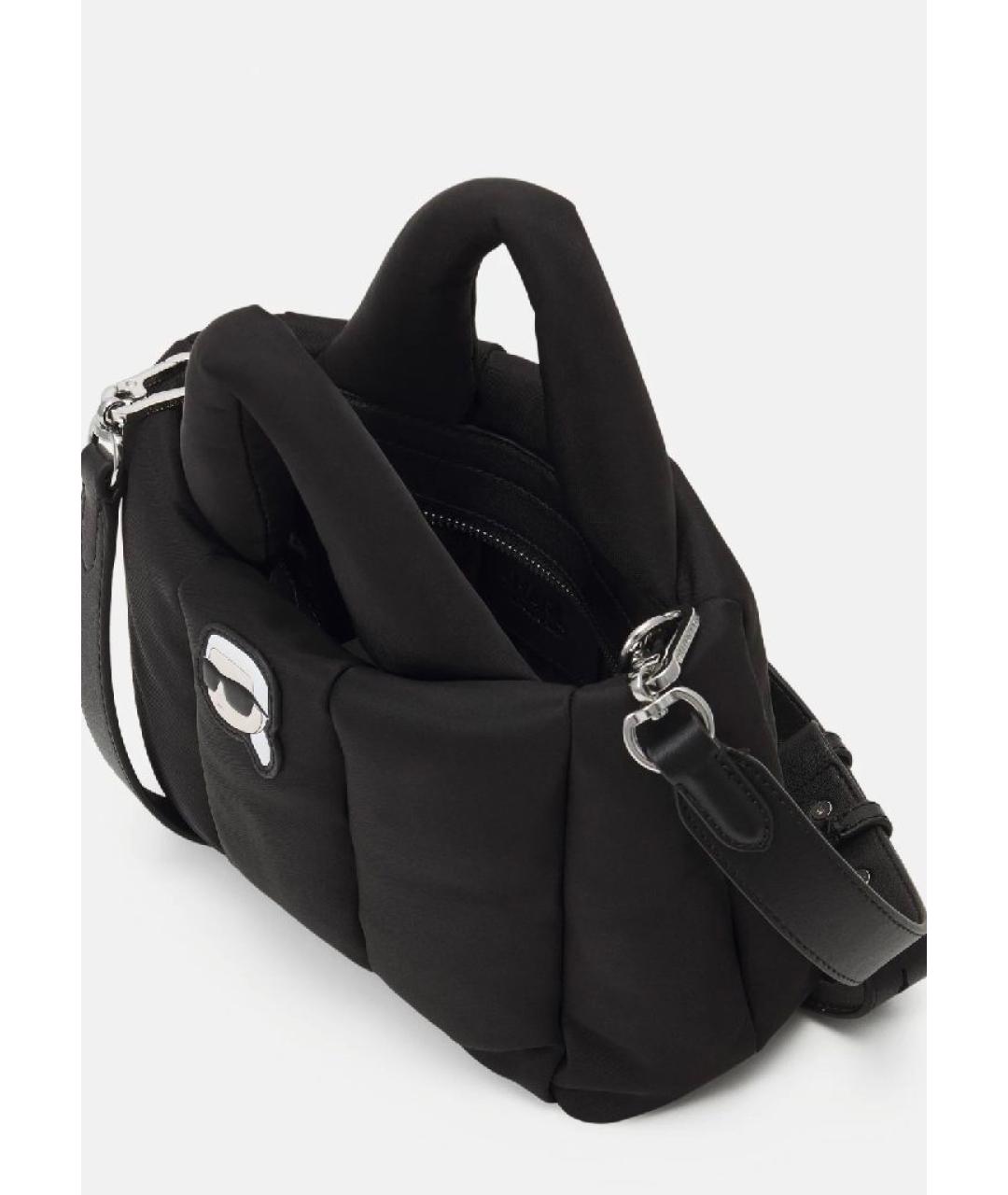 KARL LAGERFELD Черная тканевая сумка через плечо, фото 3