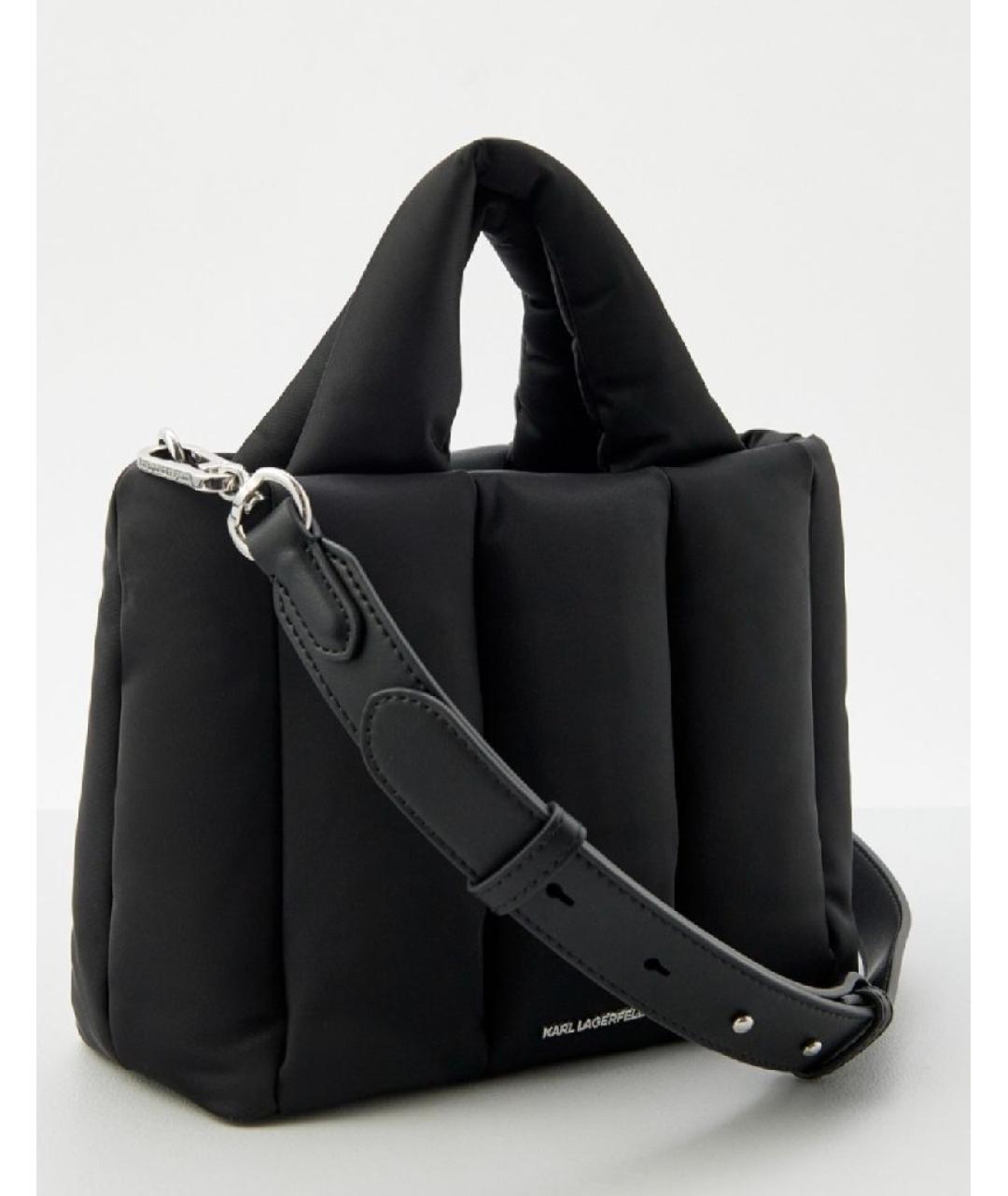 KARL LAGERFELD Черная тканевая сумка через плечо, фото 2