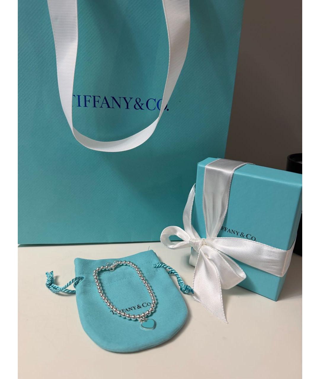 TIFFANY&CO Бирюзовый серебряный браслет, фото 2