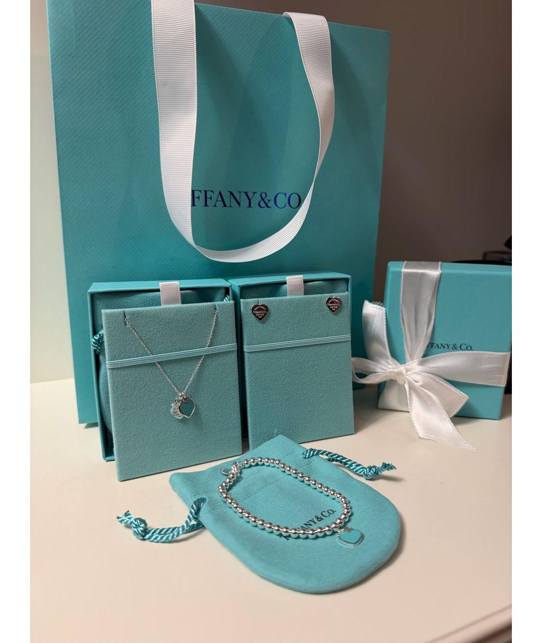 TIFFANY&CO Бирюзовый серебряный браслет, фото 3