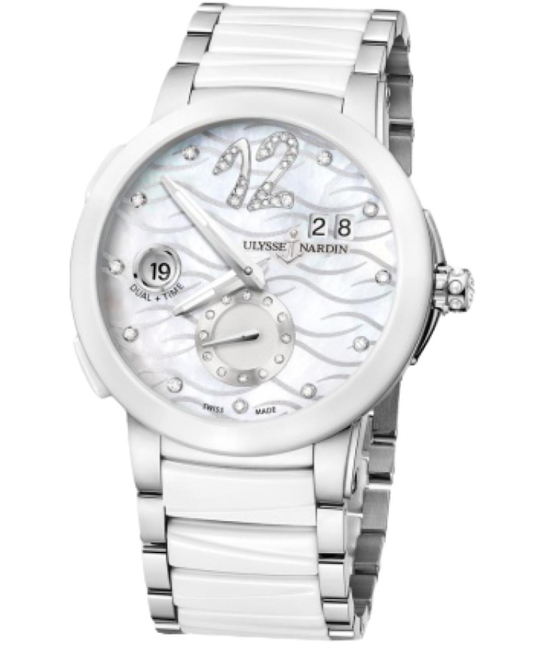 Ulysse Nardin Белые керамические часы, фото 1