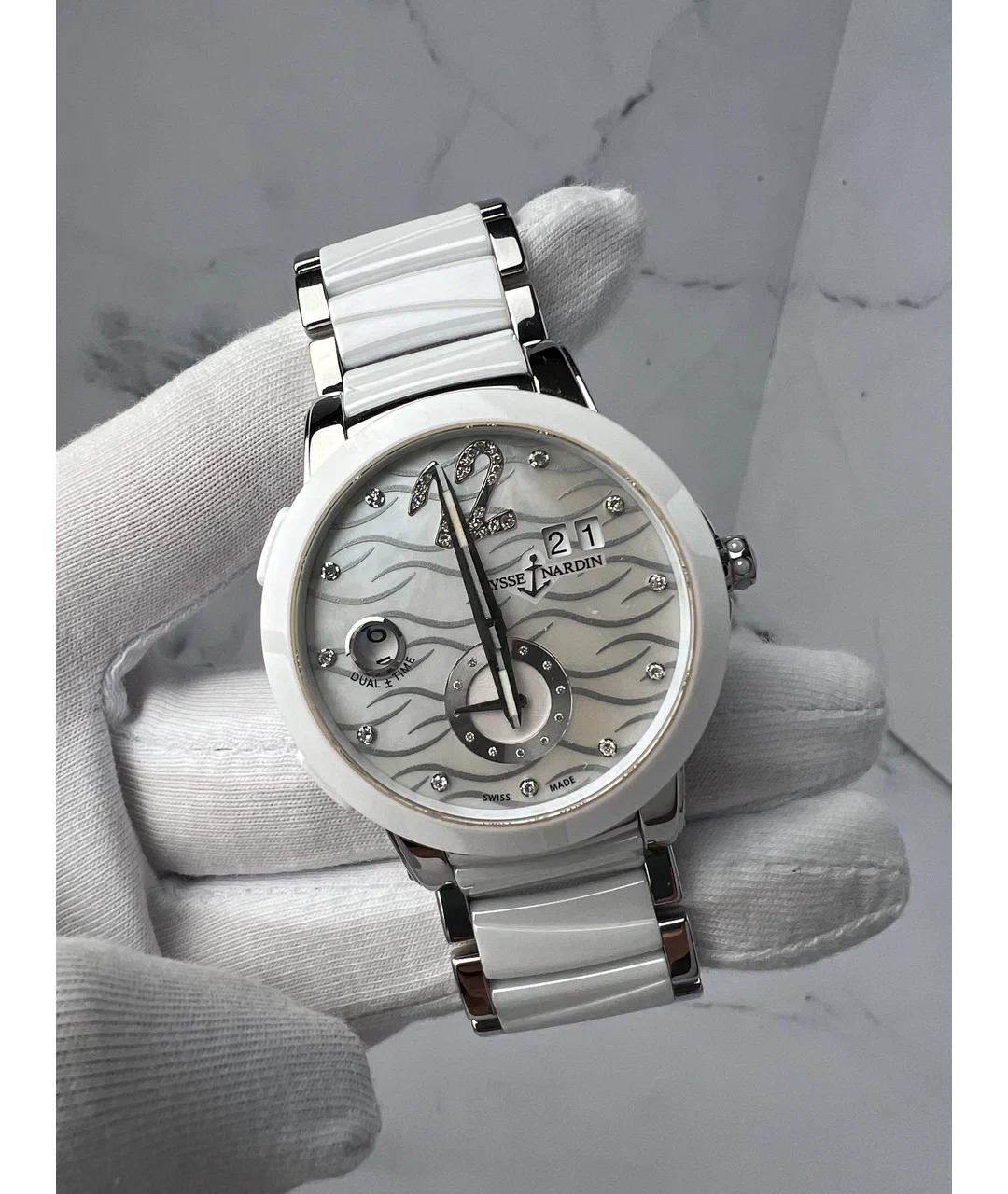 Ulysse Nardin Белые керамические часы, фото 3