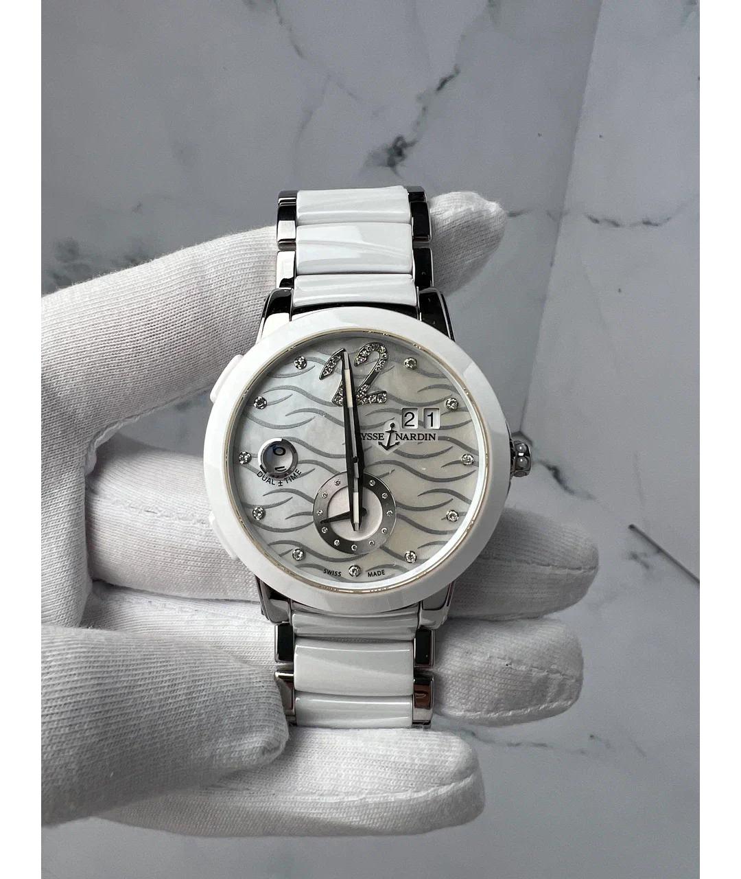 Ulysse Nardin Белые керамические часы, фото 2