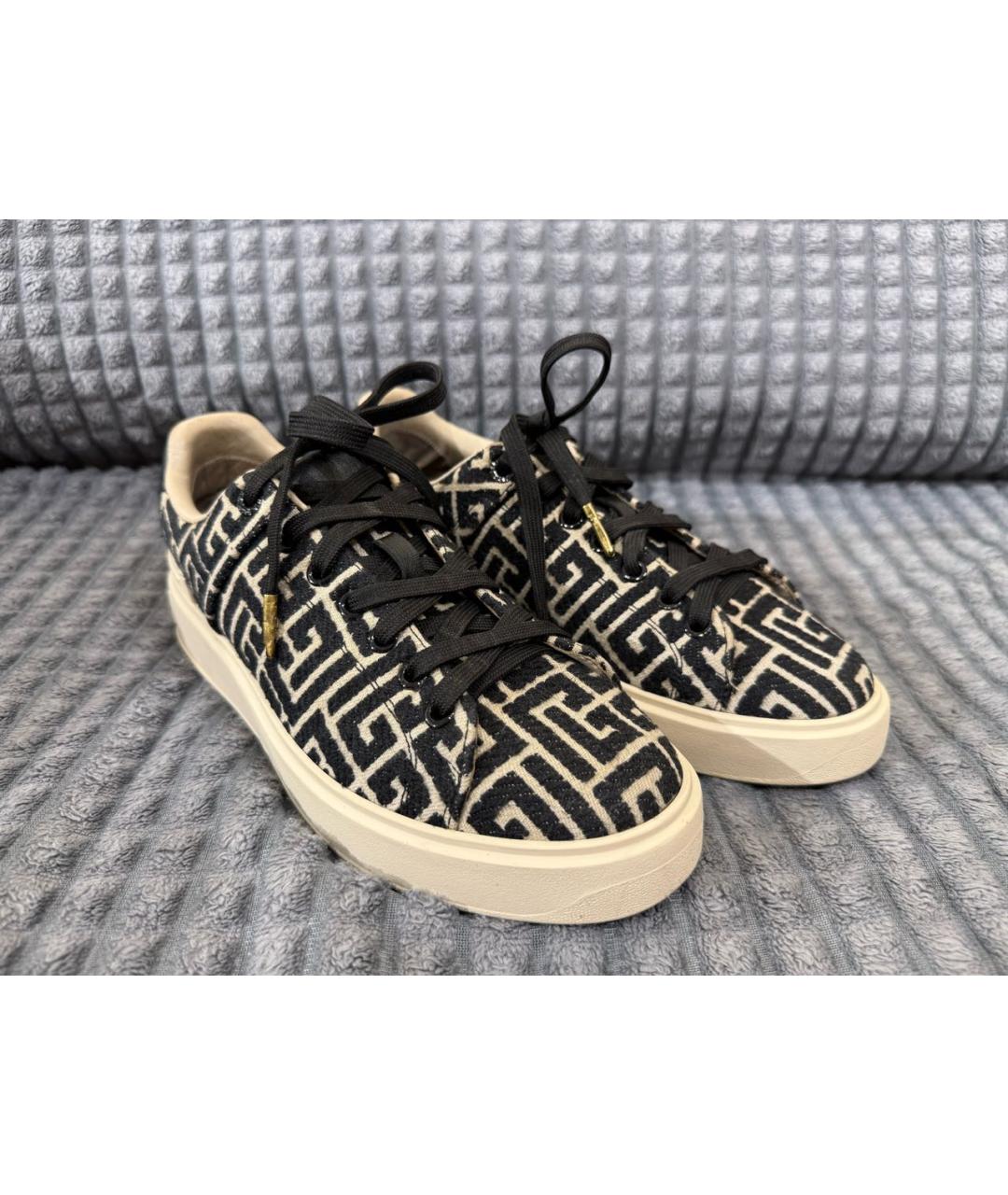 BALMAIN Мульти текстильные кеды, фото 2