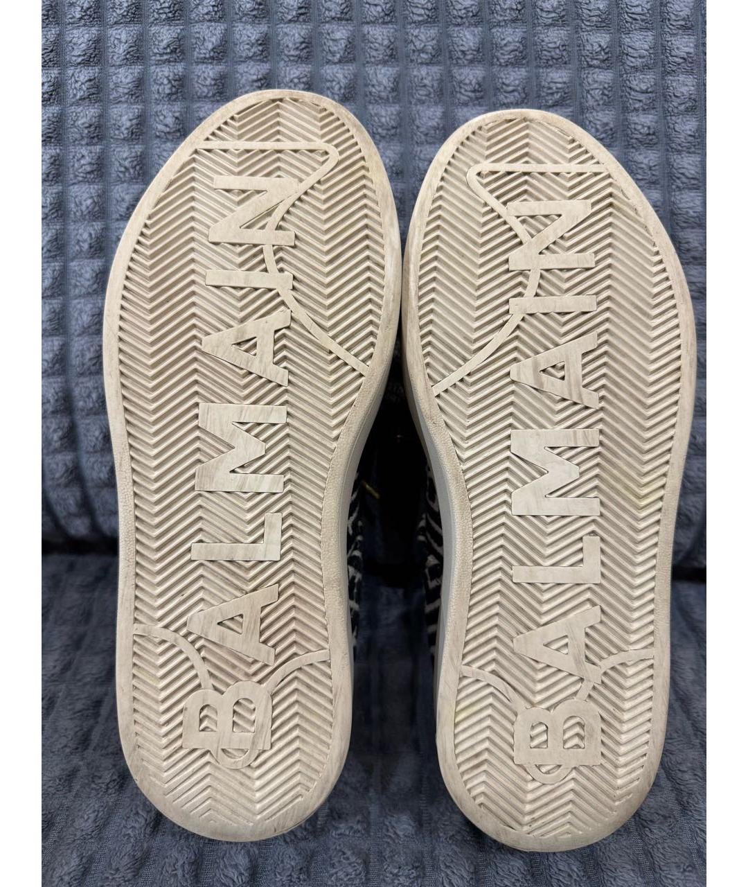 BALMAIN Мульти текстильные кеды, фото 5