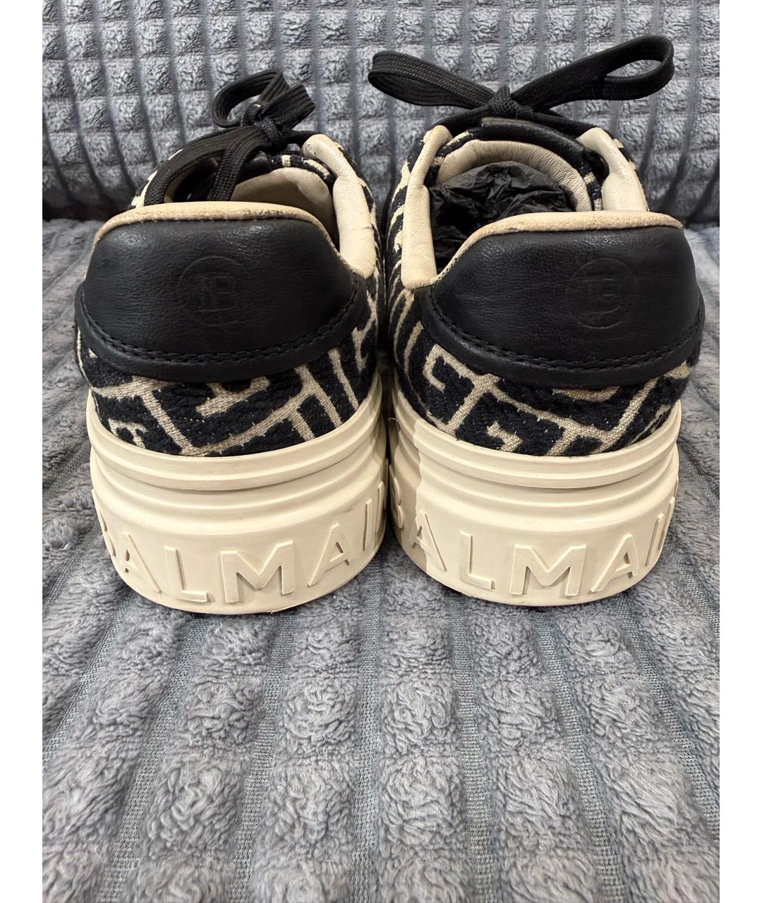 BALMAIN Мульти текстильные кеды, фото 4