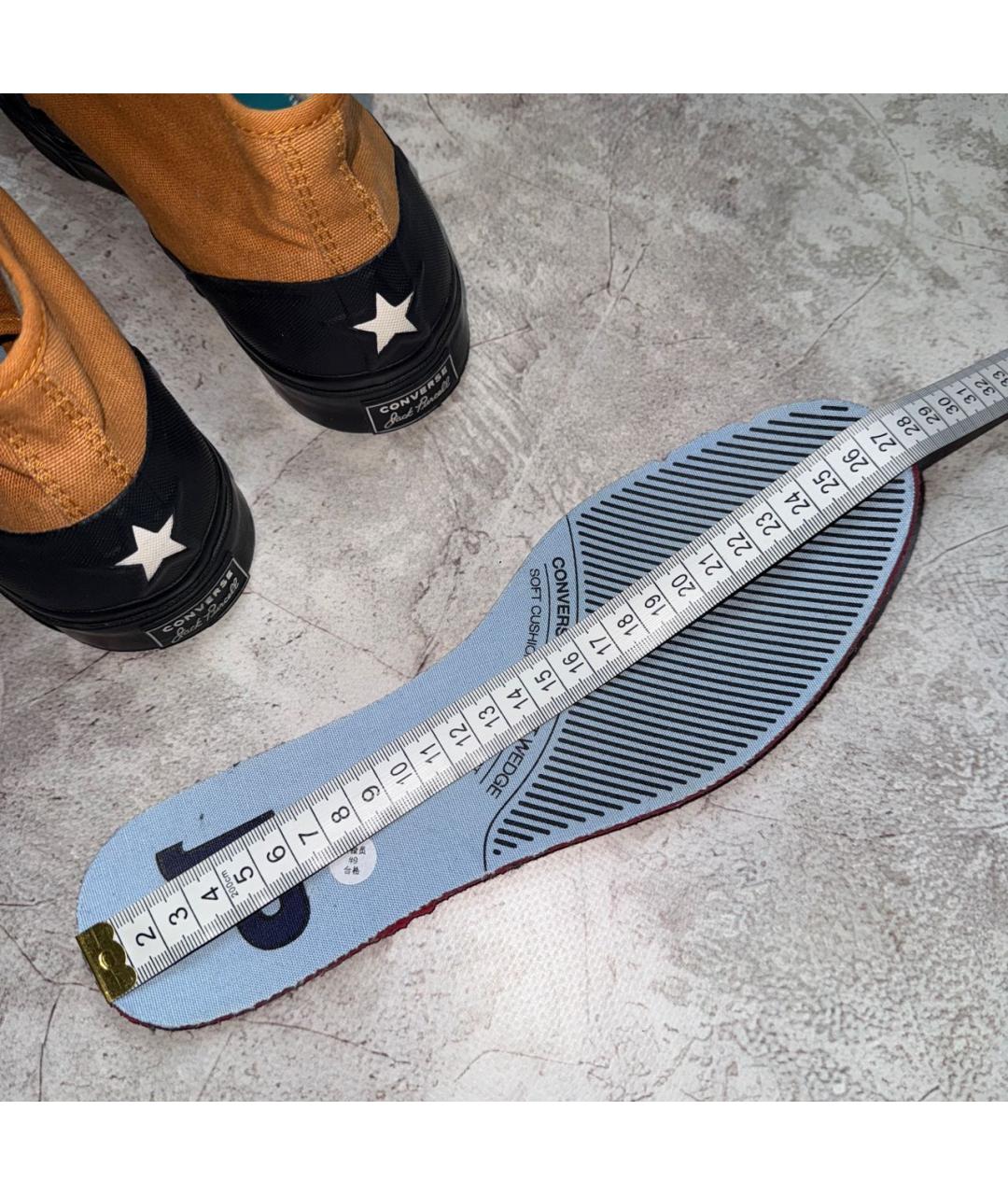 CONVERSE Оранжевое высокие кроссовки / кеды, фото 8