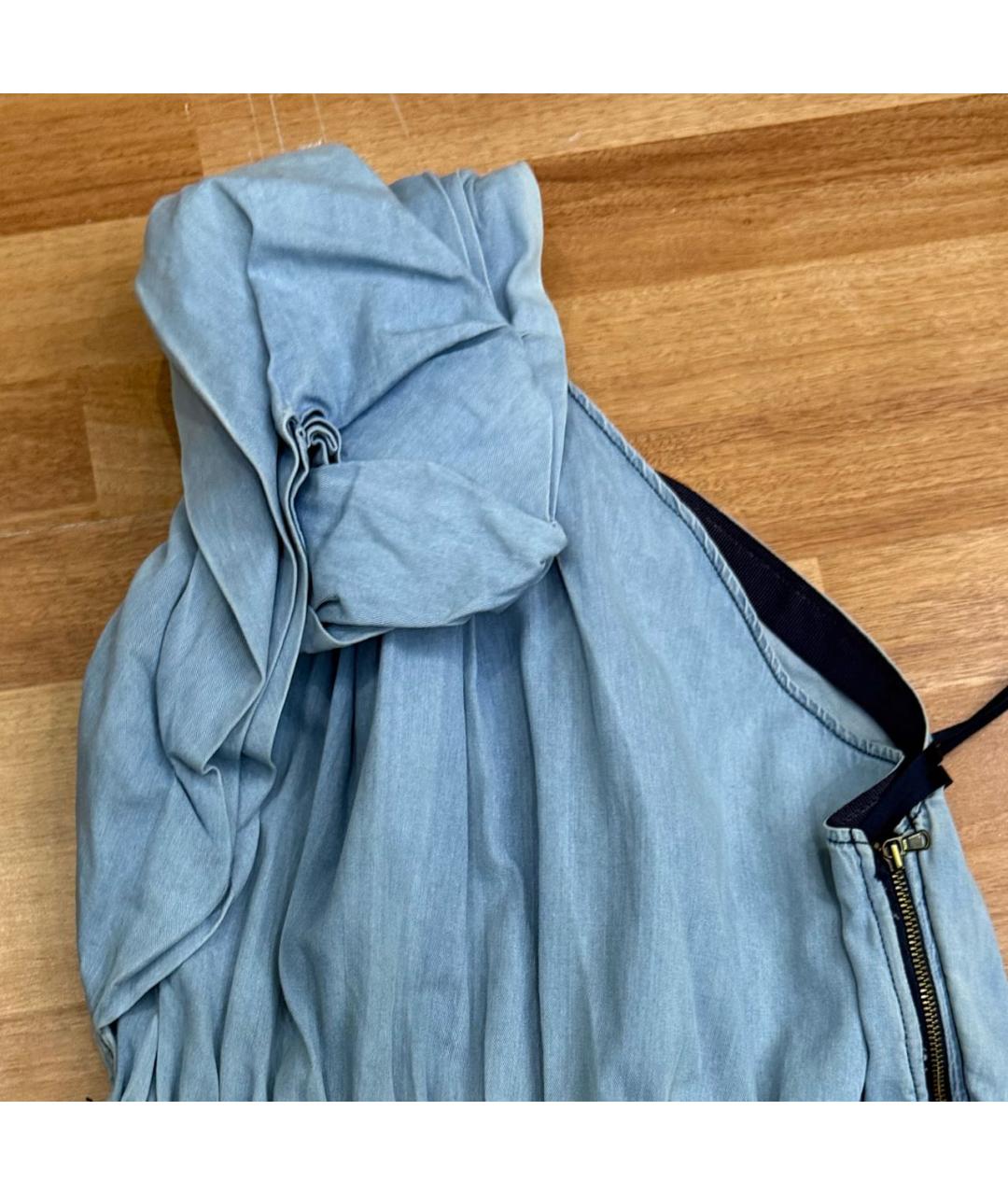 LANVIN Голубой деним жилет, фото 3
