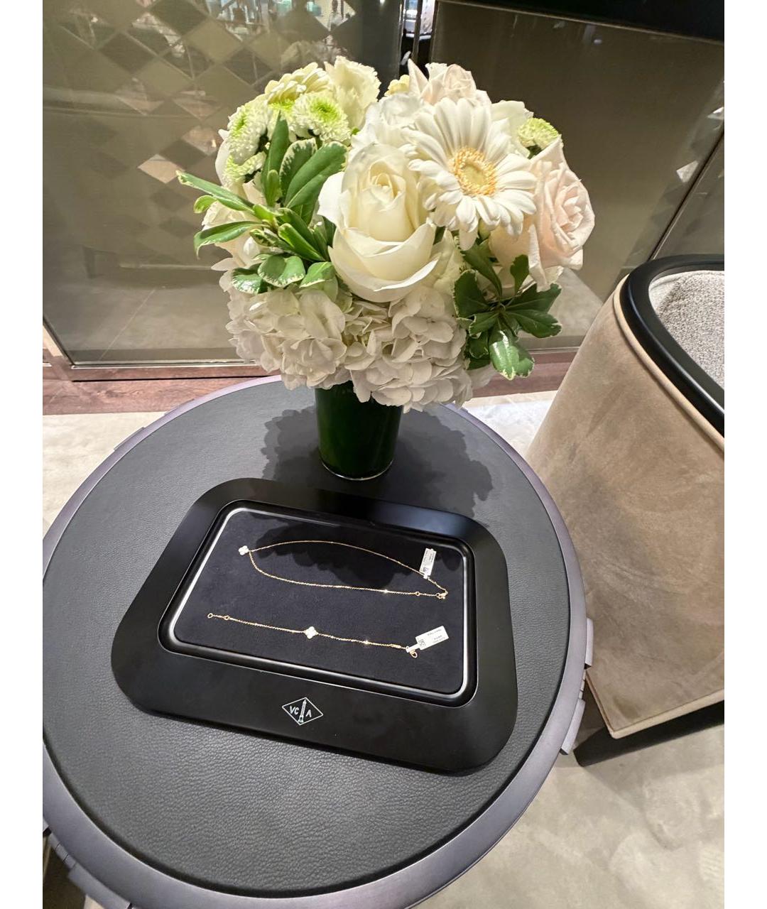 VAN CLEEF & ARPELS Белый браслет из желтого золота, фото 2