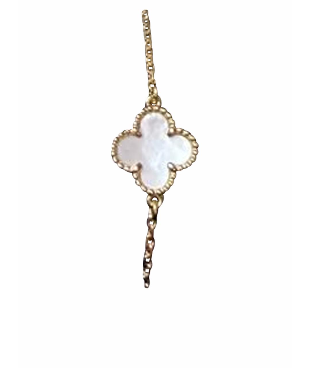 VAN CLEEF & ARPELS Белый браслет из желтого золота, фото 1