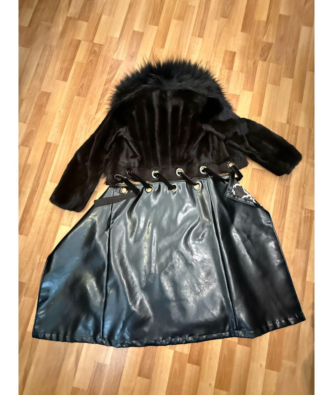 CELINE Коричневая меховая шуба, фото 2