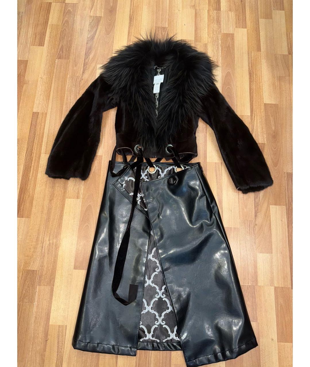 CELINE Коричневая меховая шуба, фото 5