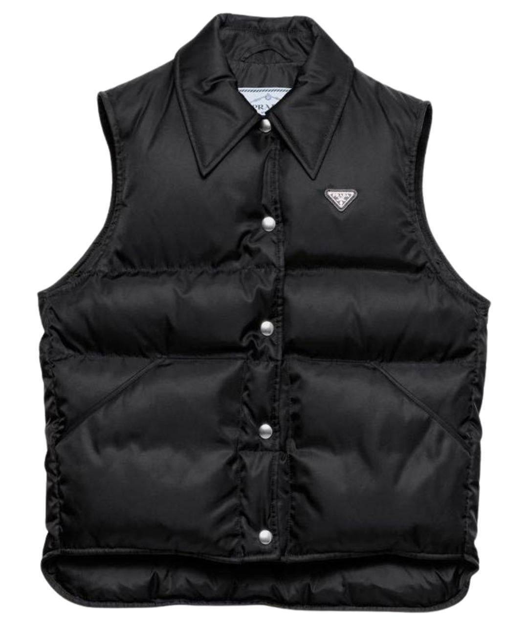 PRADA Черный полиамидовый жилет, фото 7