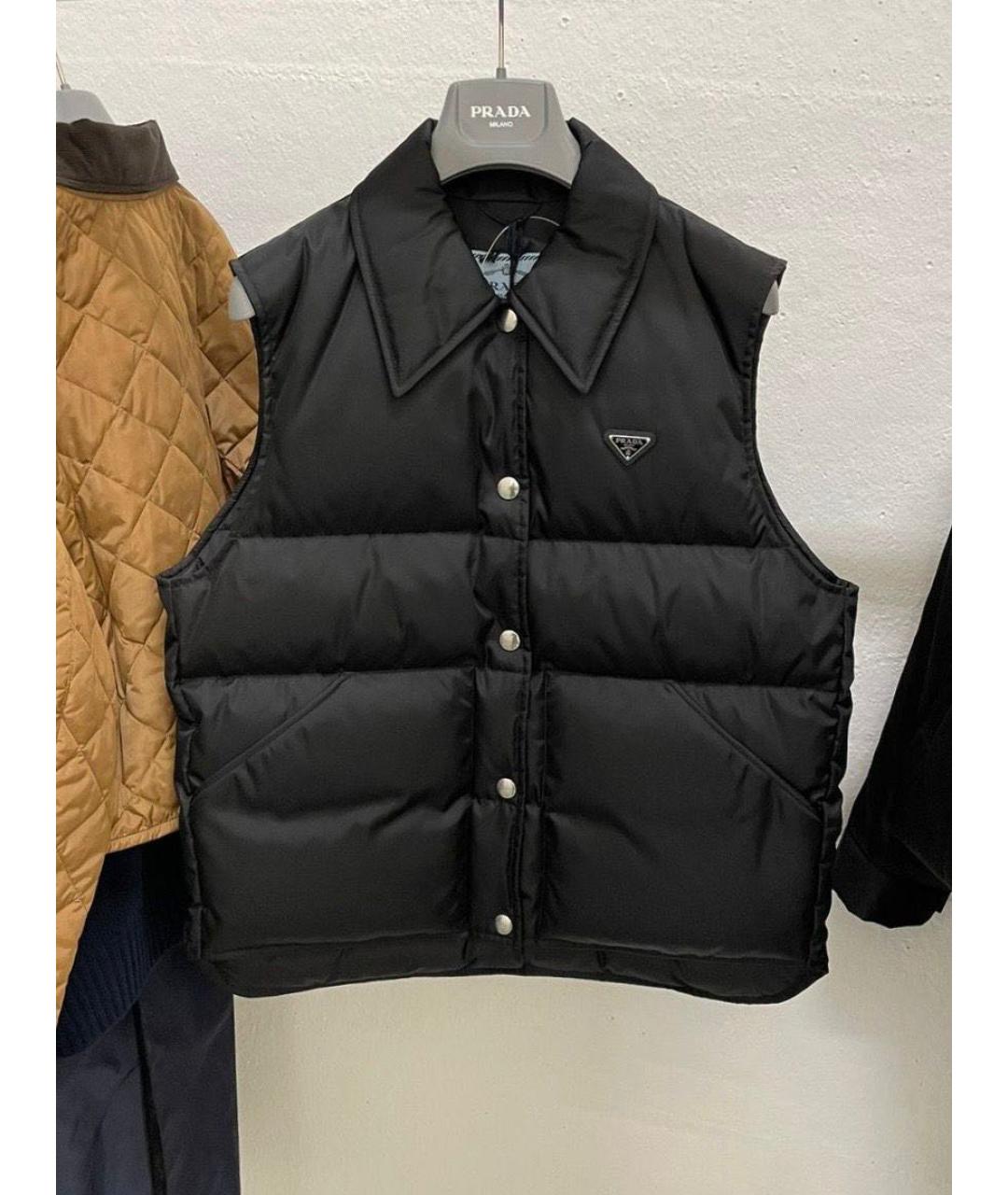 PRADA Черный полиамидовый жилет, фото 2