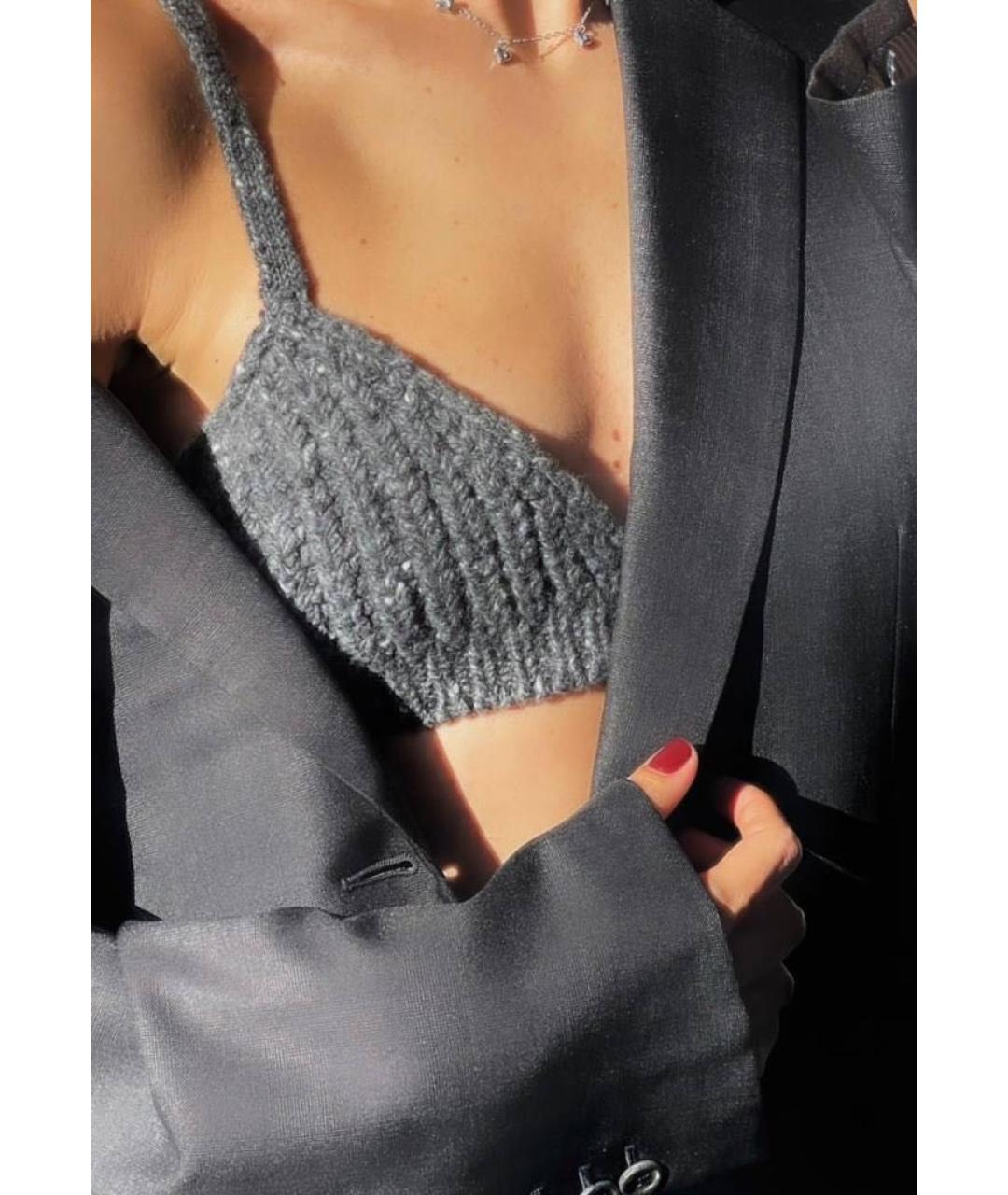 ALANUI Антрацитовый шерстяной джемпер / свитер, фото 5