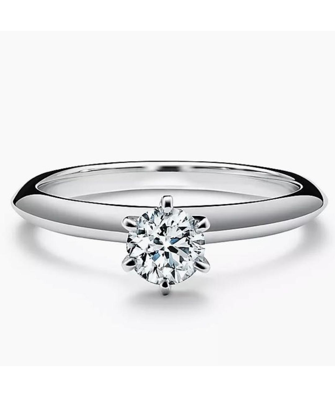 TIFFANY&CO Серебряное платиновое кольцо, фото 9