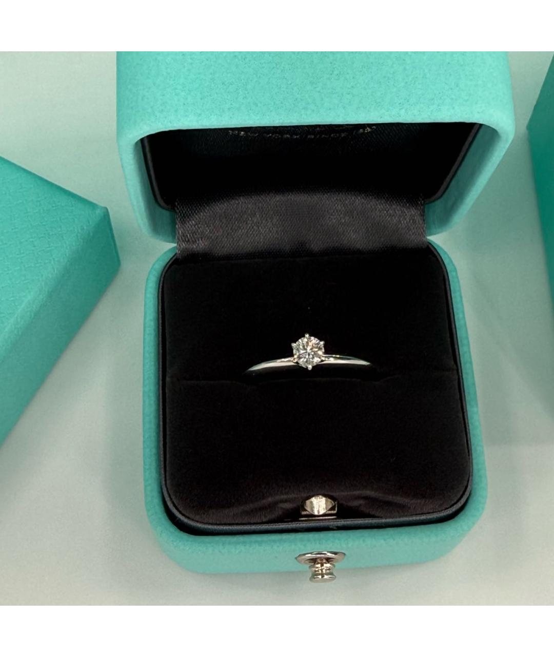 TIFFANY&CO Серебряное платиновое кольцо, фото 6