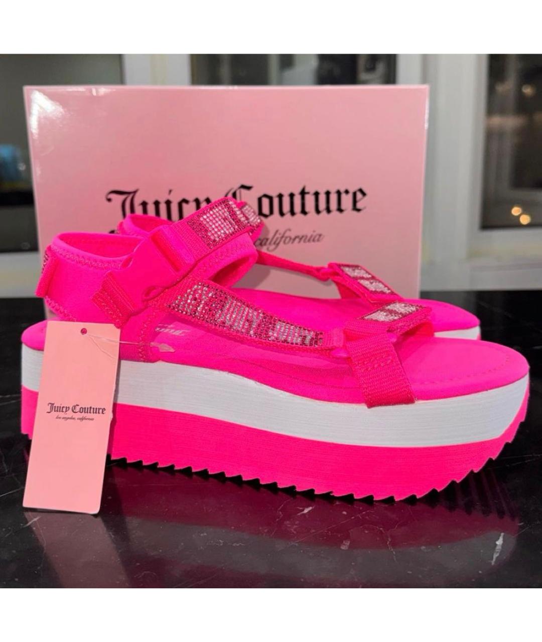 JUICY COUTURE Фуксия сандалии, фото 6