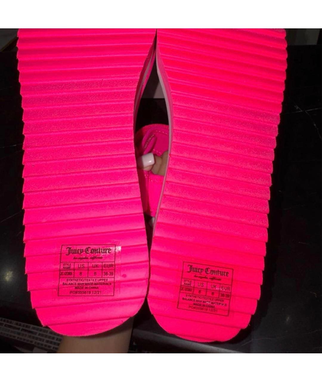 JUICY COUTURE Фуксия сандалии, фото 5