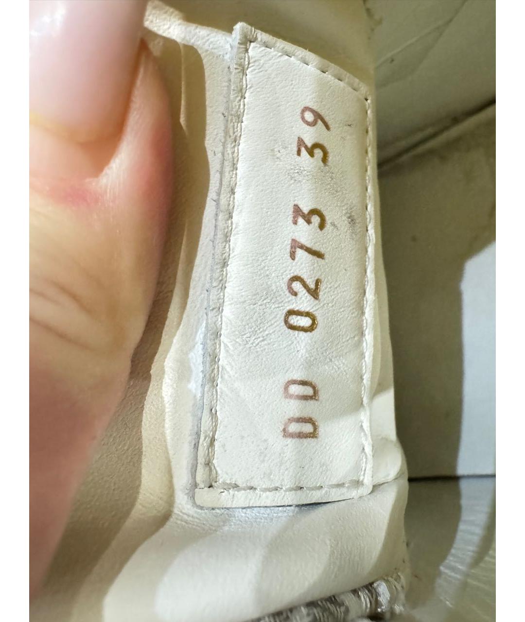 LOUIS VUITTON Бежевые текстильные кеды, фото 3