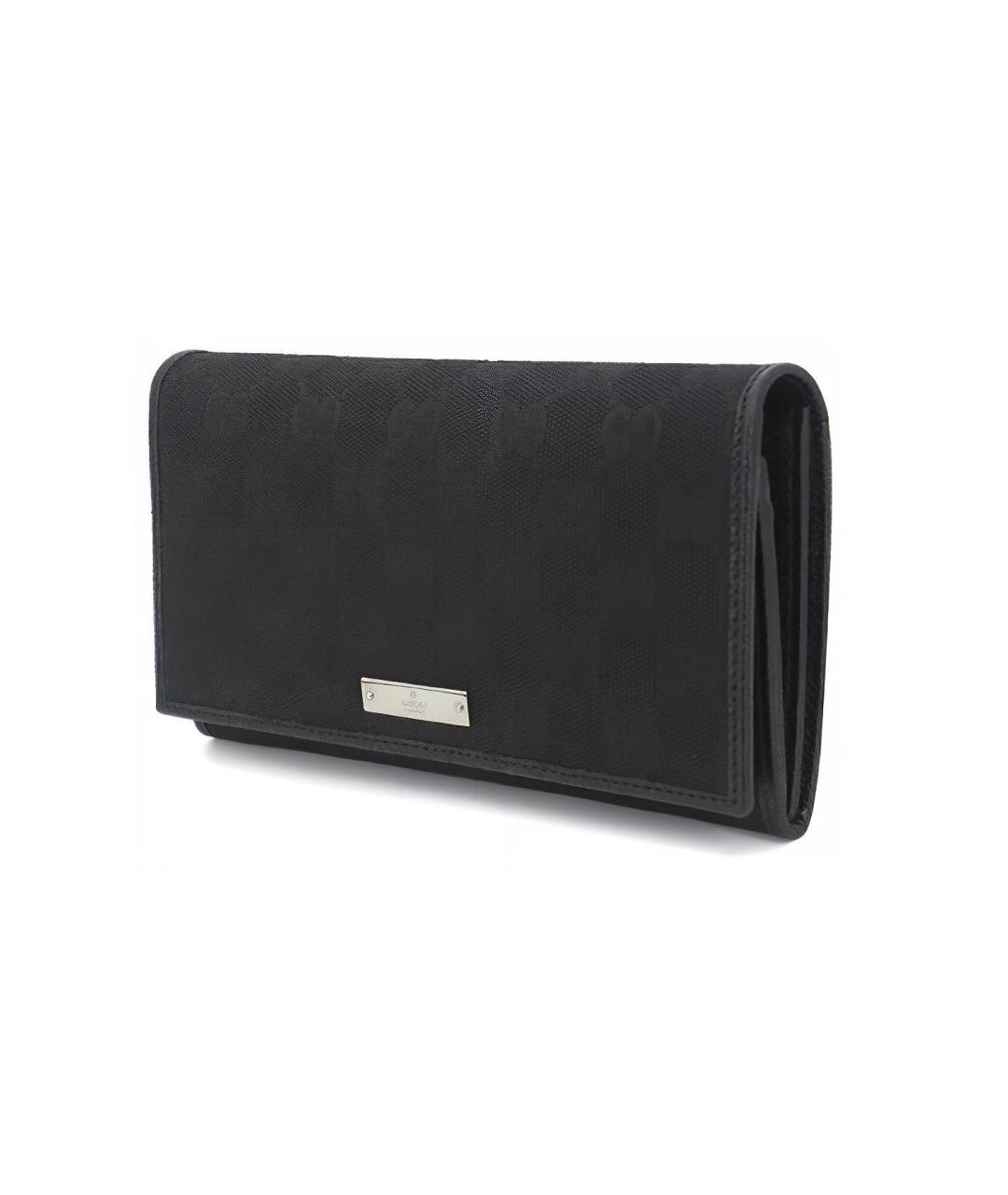 GUCCI Черный кожаный кошелек, фото 2