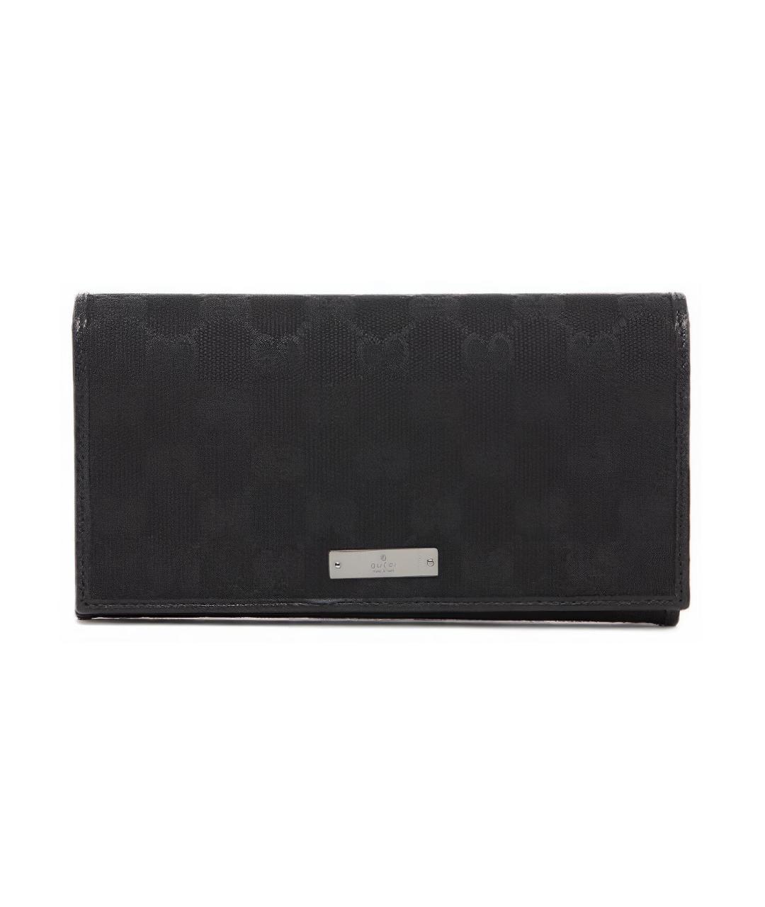 GUCCI Черный кожаный кошелек, фото 1
