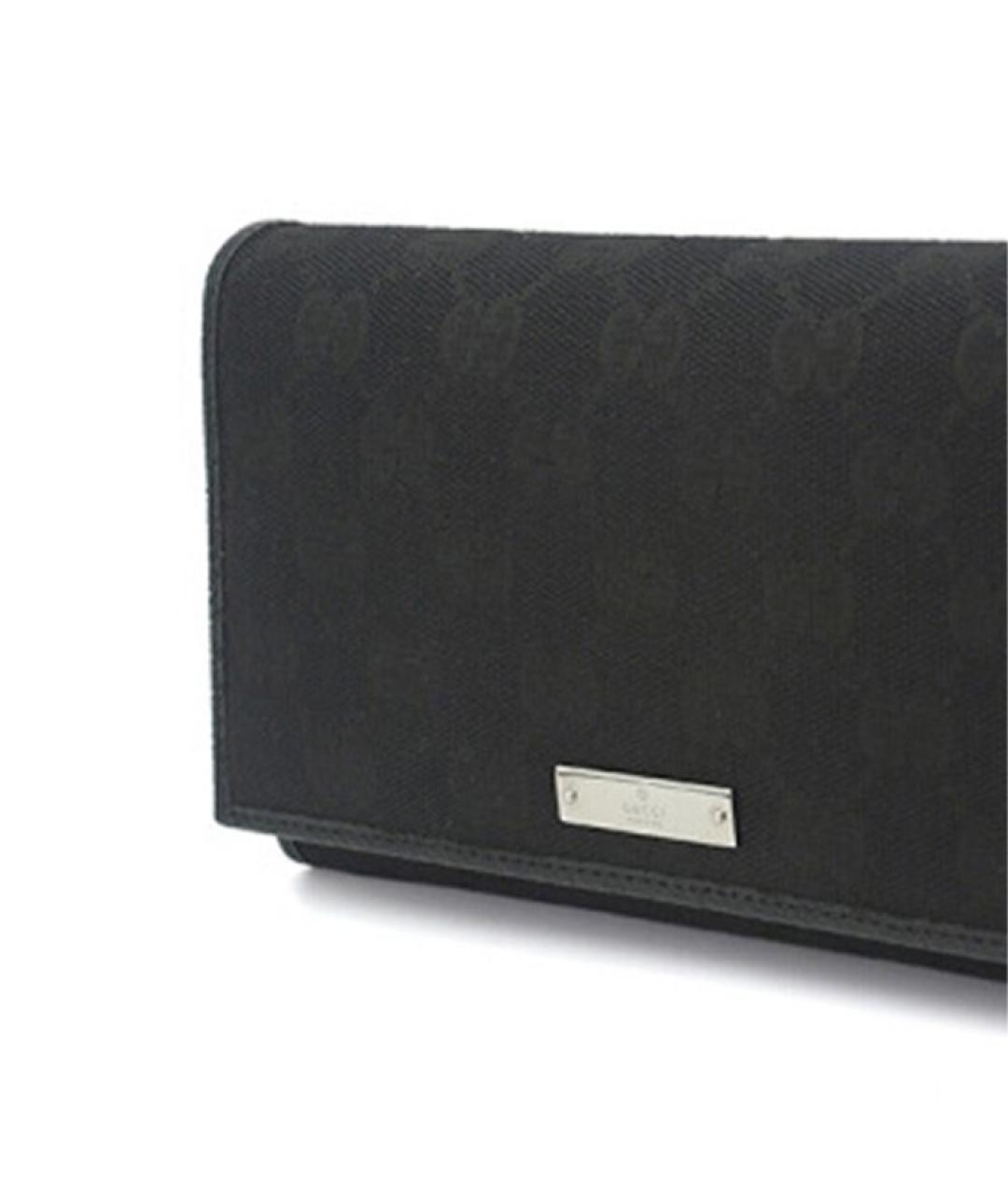 GUCCI Черный кожаный кошелек, фото 6