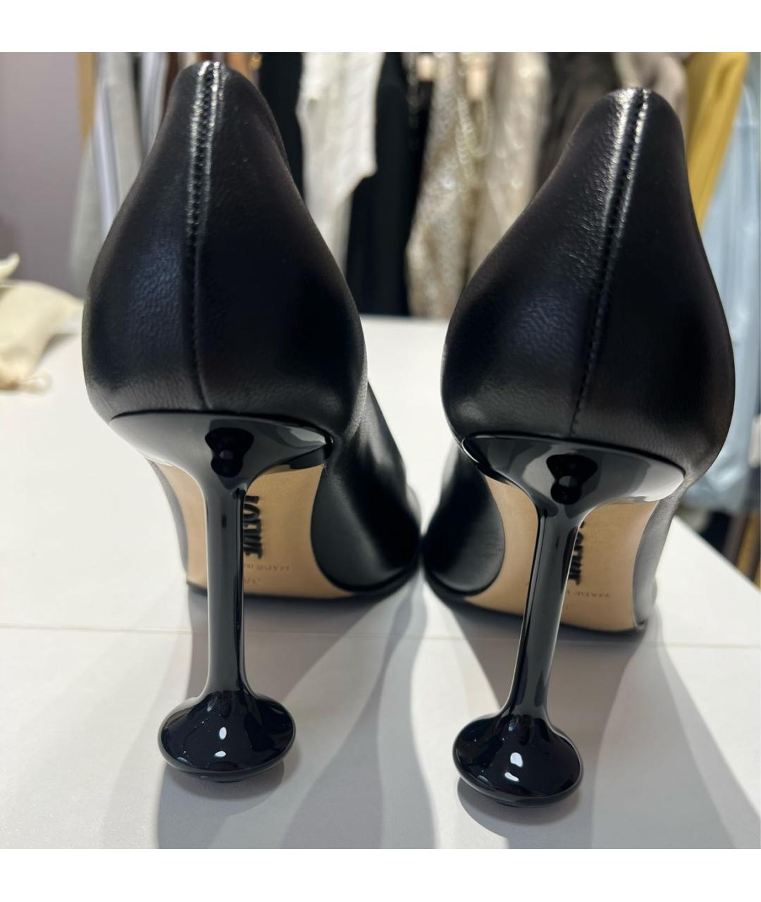 LOEWE Черные кожаные туфли, фото 3