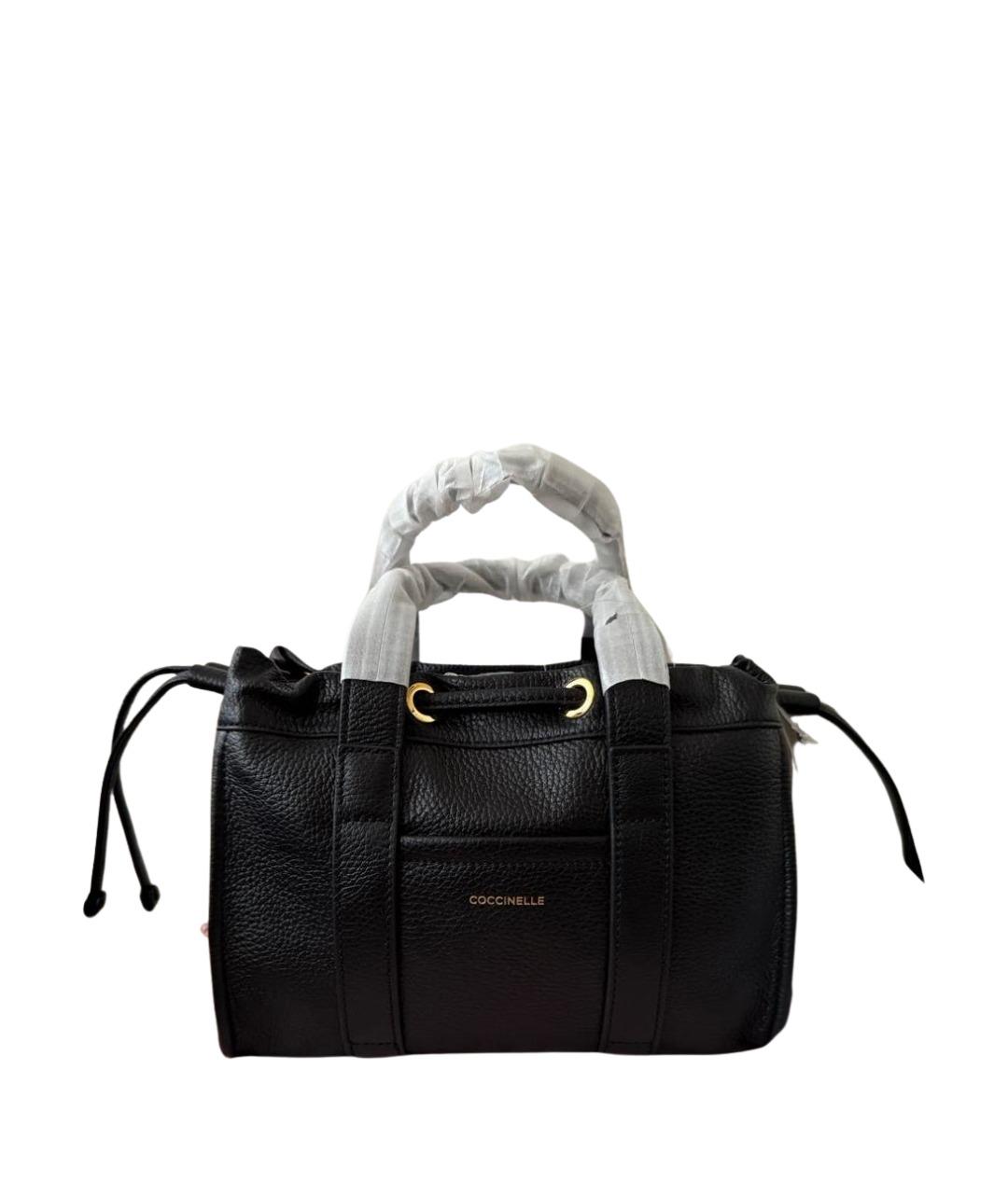 COCCINELLE Черная кожаная сумка через плечо, фото 1