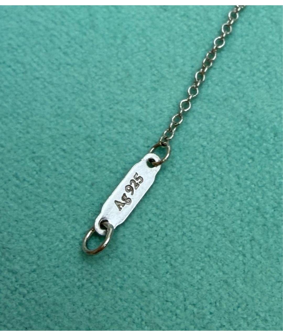 TIFFANY&CO Бирюзовое серебряное колье, фото 7