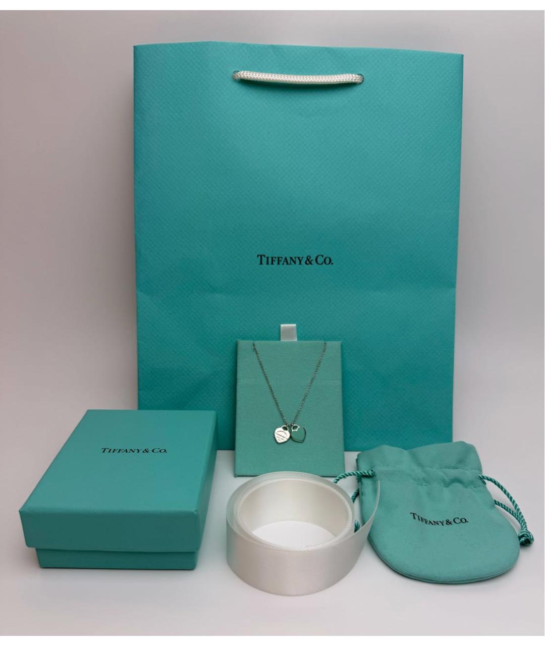 TIFFANY&CO Бирюзовое серебряное колье, фото 2