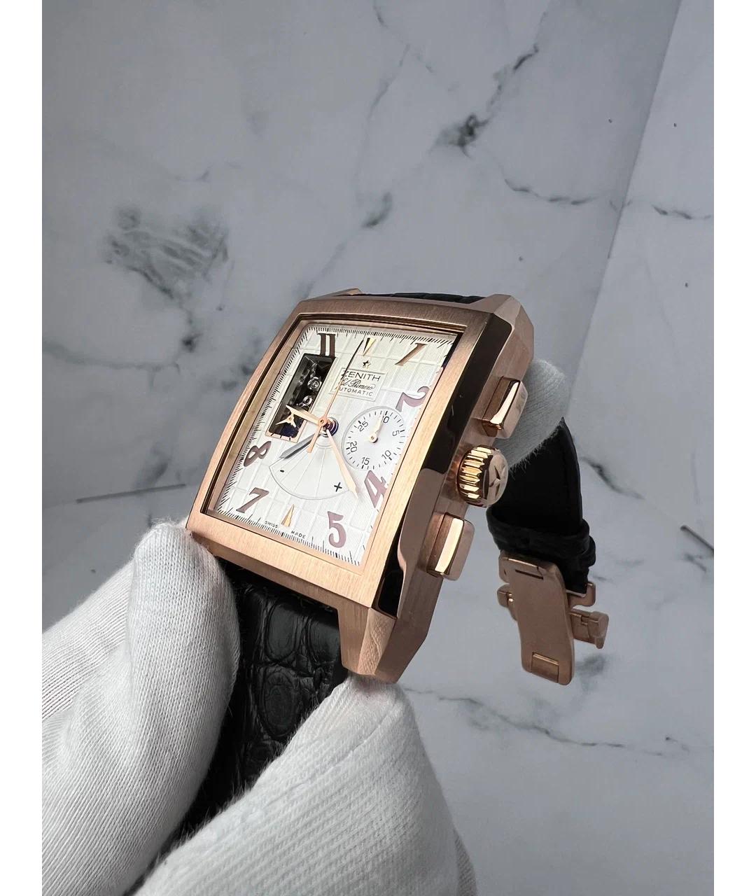 ZENITH Золотые часы из розового золота, фото 4