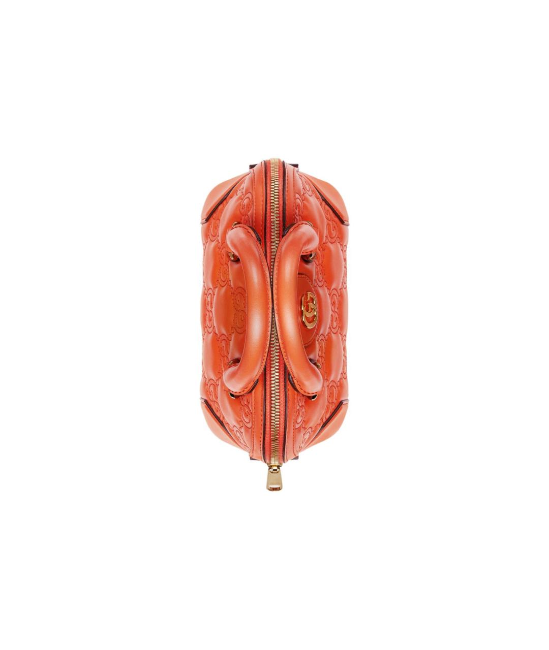 GUCCI Оранжевая кожаная сумка через плечо, фото 6