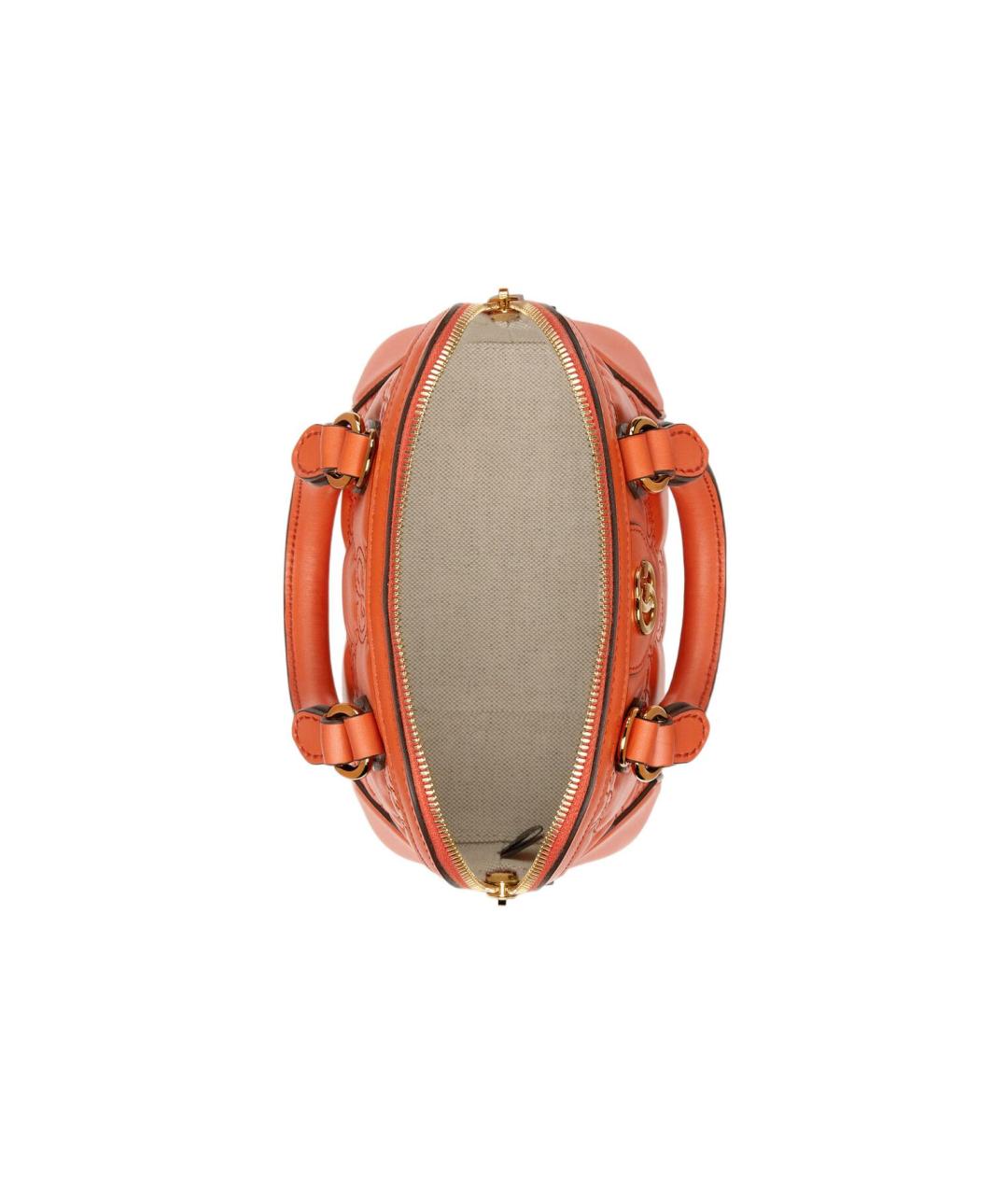 GUCCI Оранжевая кожаная сумка через плечо, фото 7