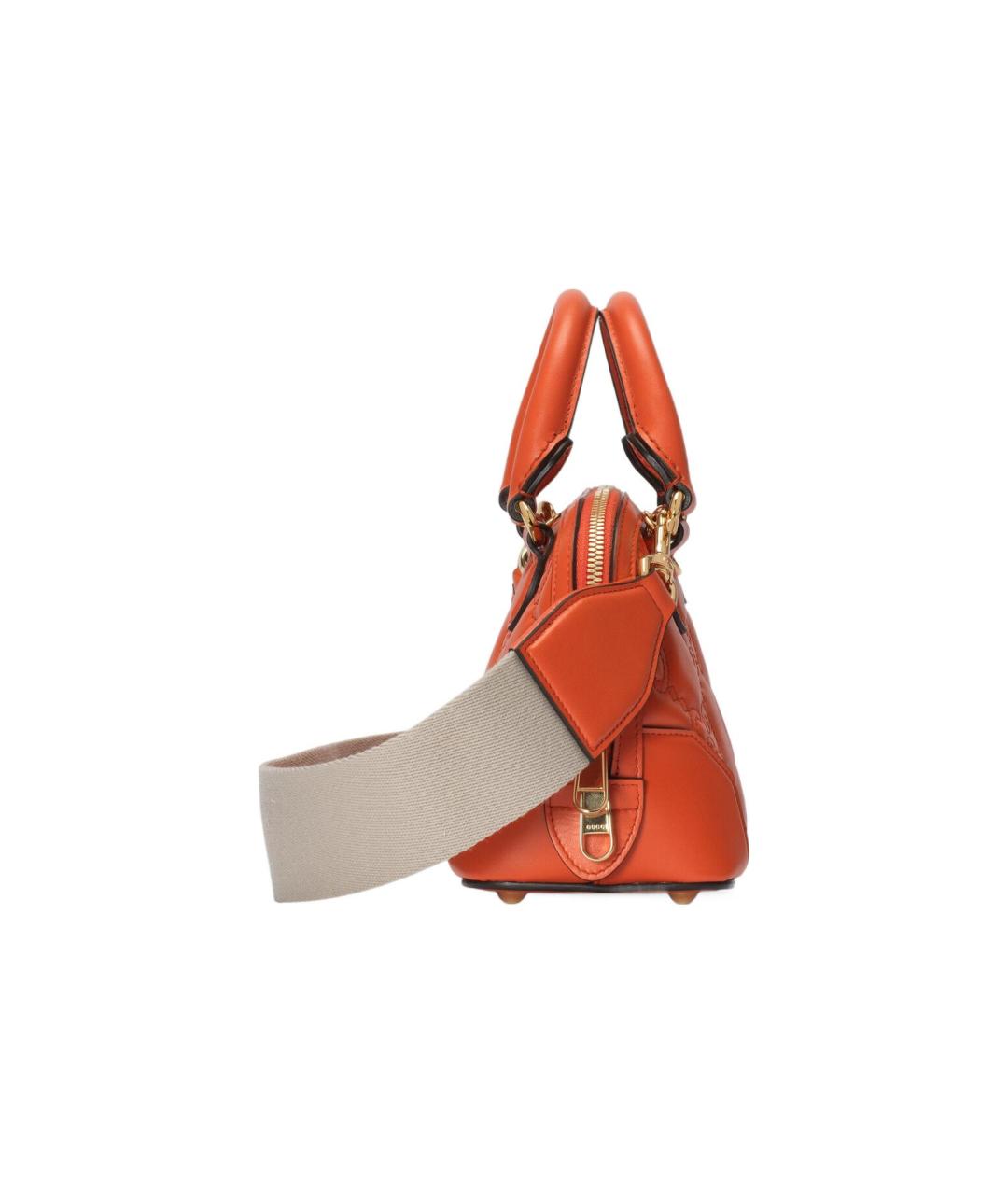 GUCCI Оранжевая кожаная сумка через плечо, фото 5