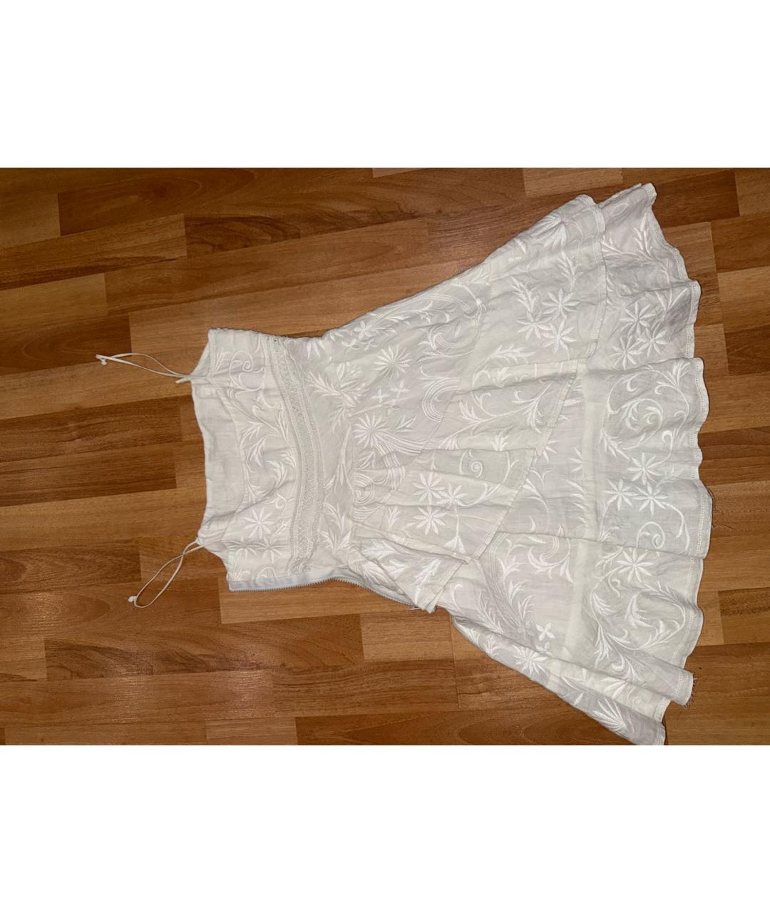 RALPH LAUREN Белый хлопковый сарафан, фото 2