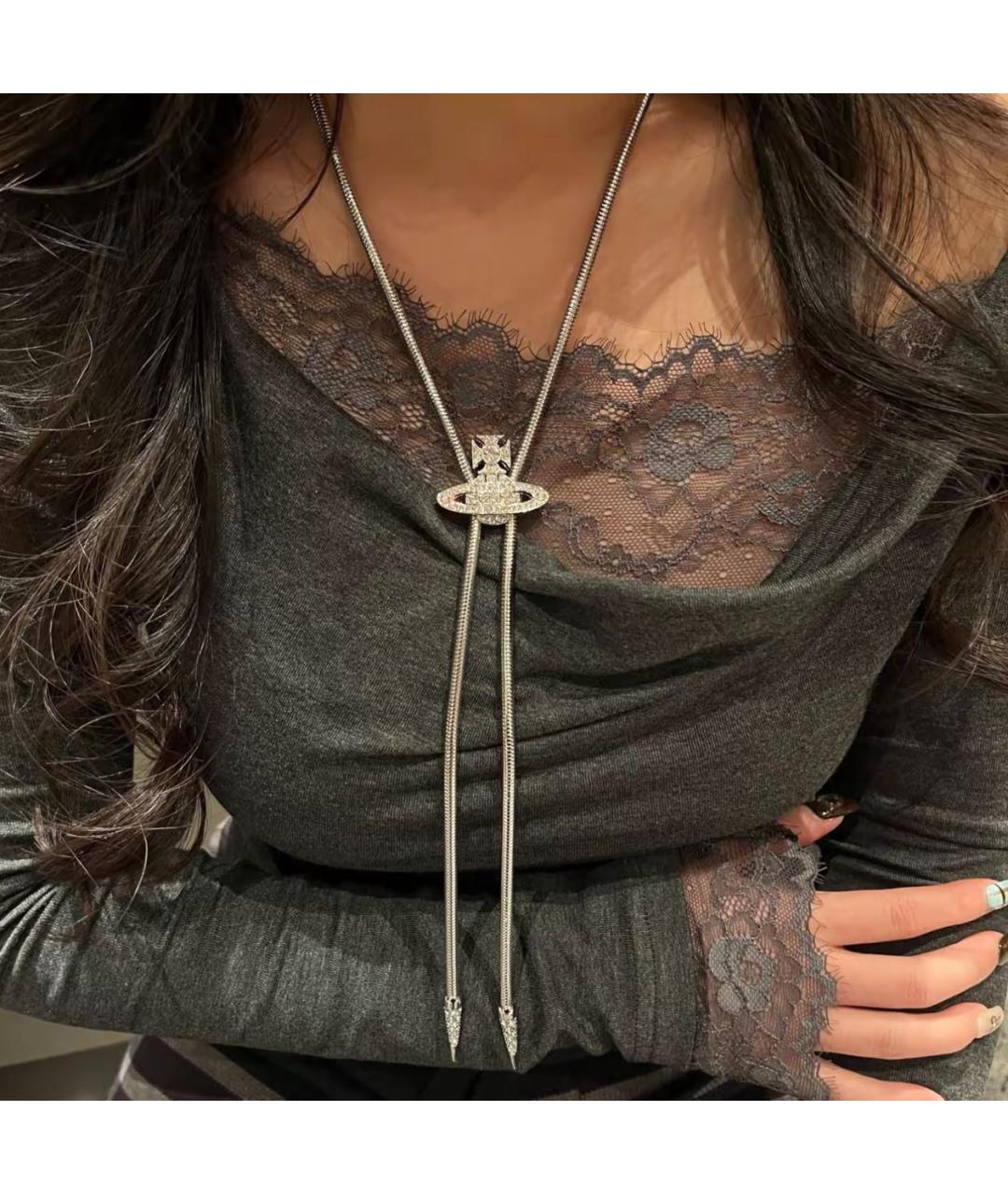 VIVIENNE WESTWOOD Серебряное латунное колье, фото 5