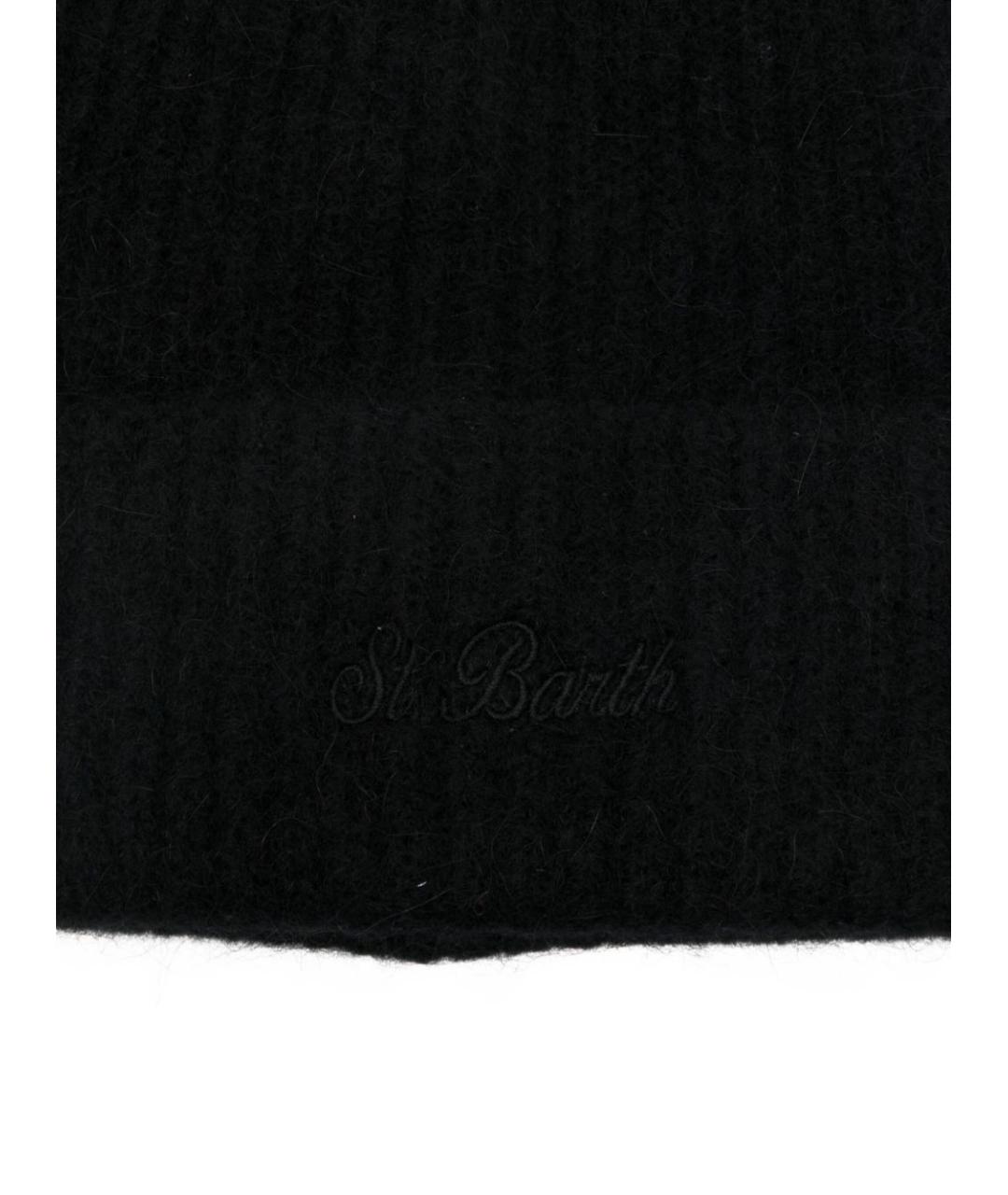 MC2 SAINT BARTH Черная шерстяная шапка, фото 2