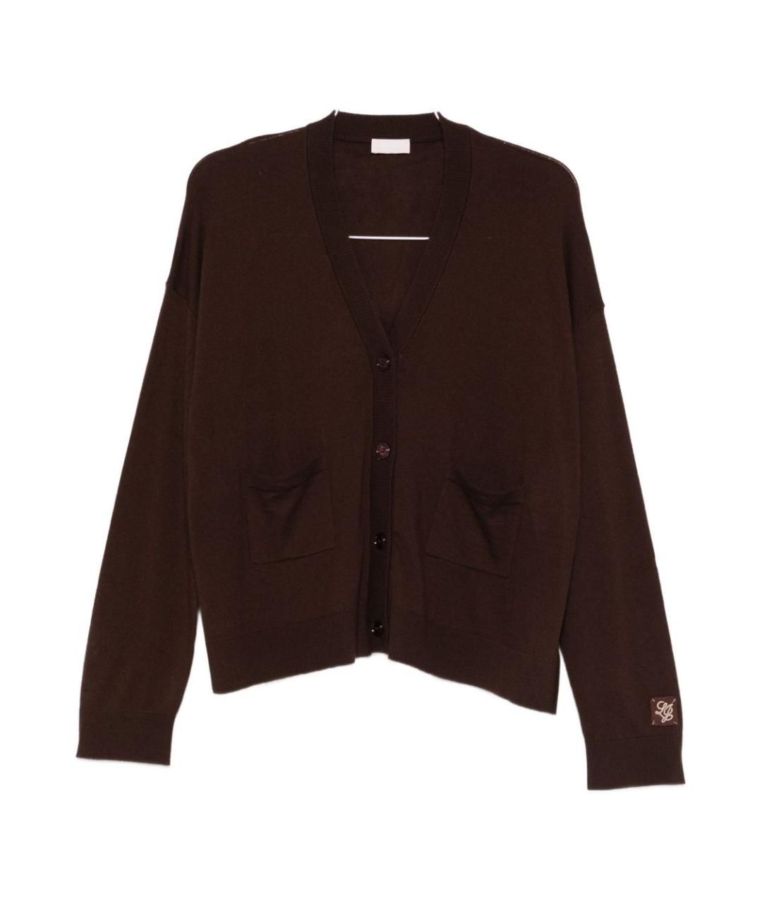 LIU JO Коричневый кардиган, фото 1
