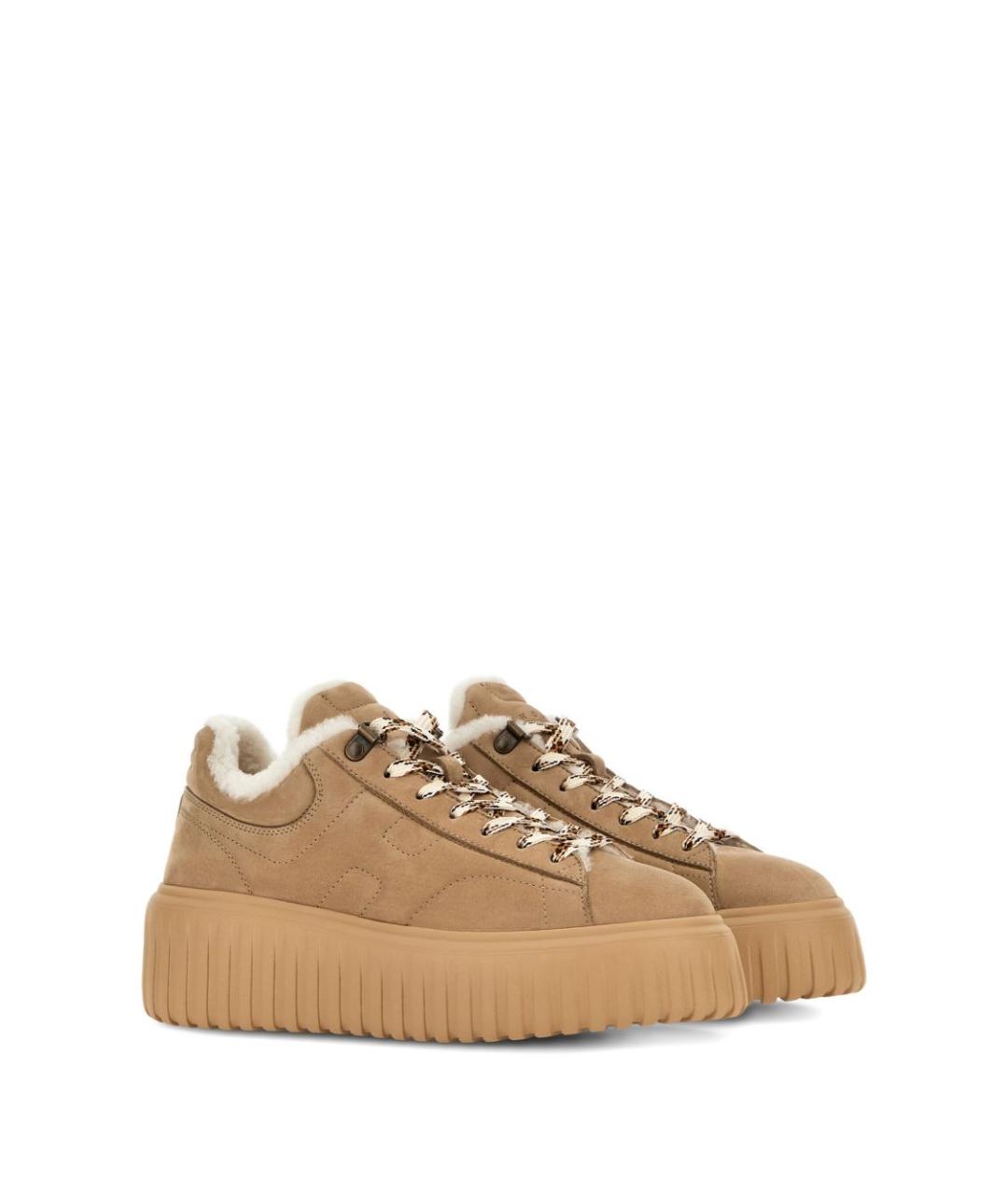 HOGAN Бежевые кроссовки, фото 4