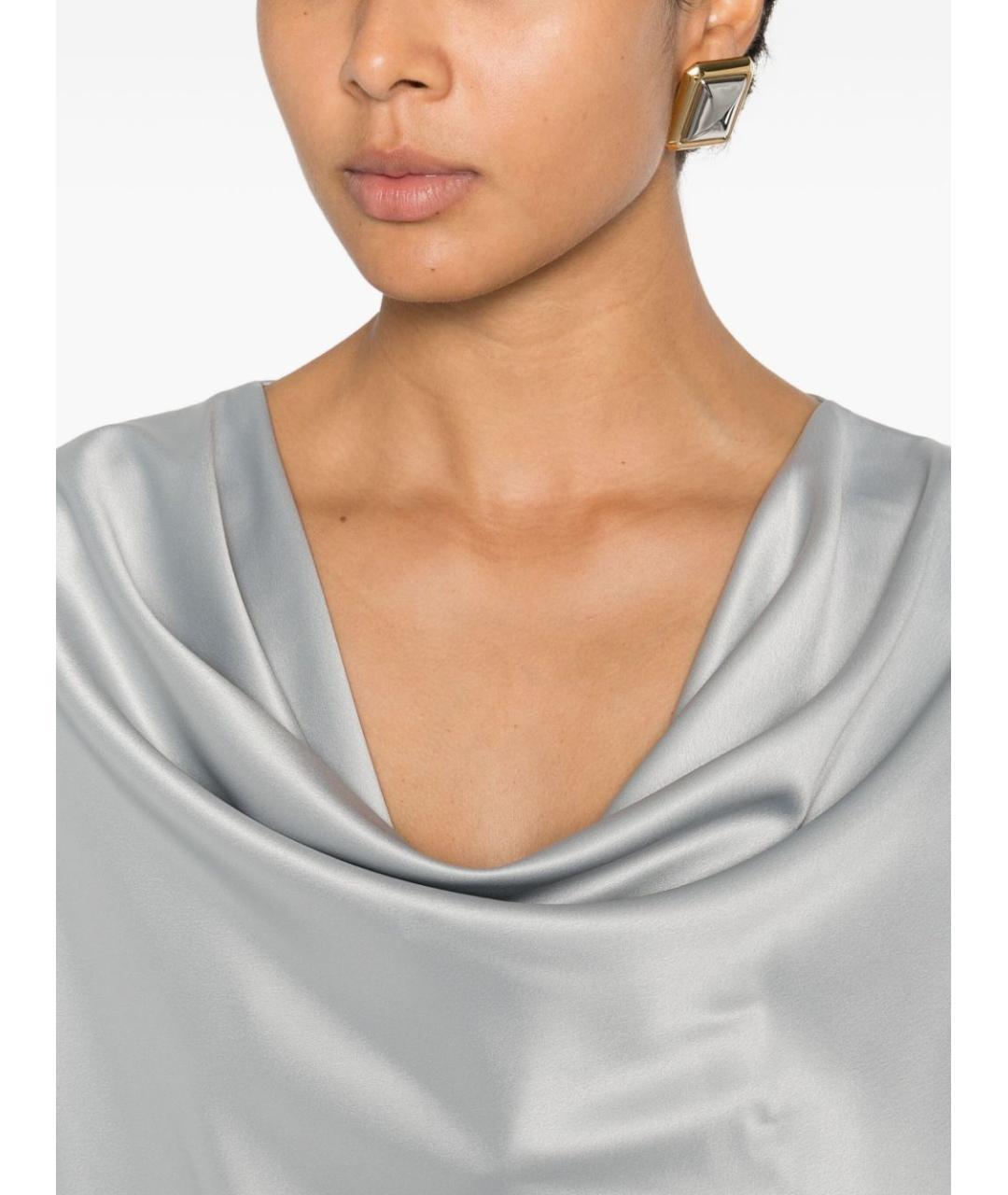 PINKO Серая полиэстеровая блузы, фото 2